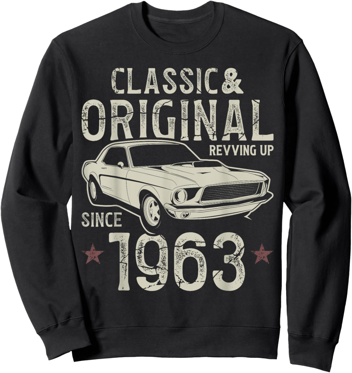 62nd Birthday 1963 Classic Car Sweatshirt - Sweatshirt | Black