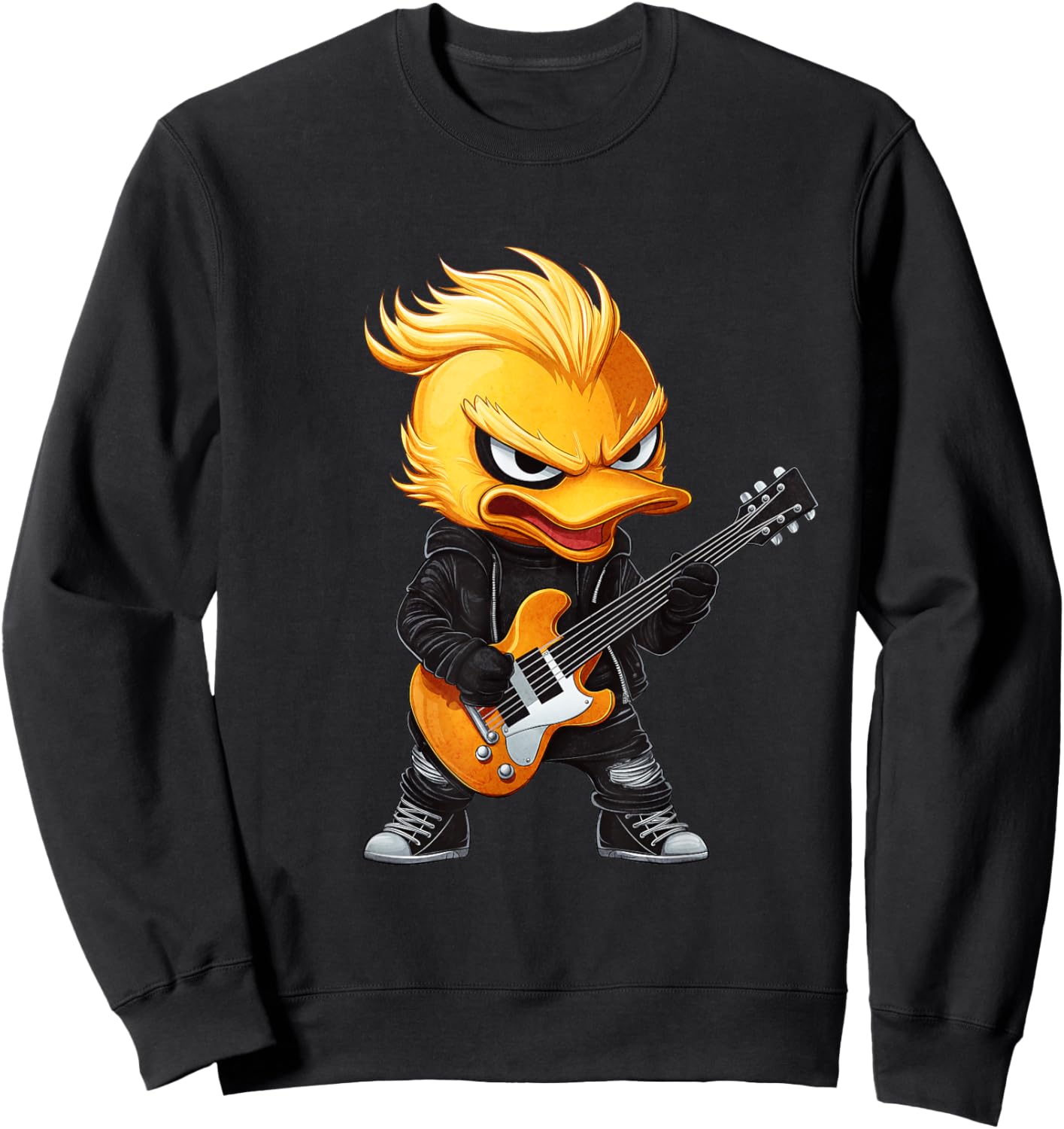 Heavy Metal Duck Sweatshirt - Sweatshirt | Black