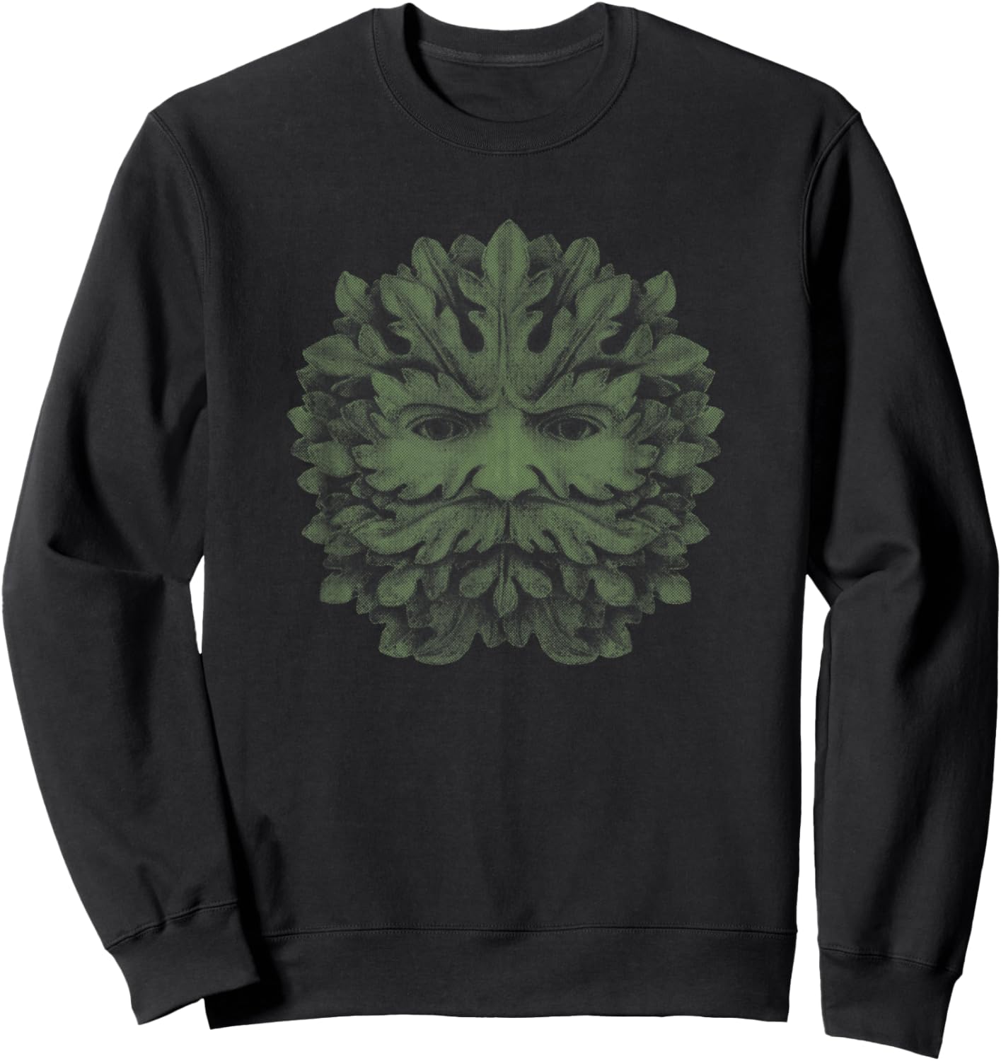 Tradtional Celtic Pagan Greenman Sweatshirt - Sweatshirt | Black