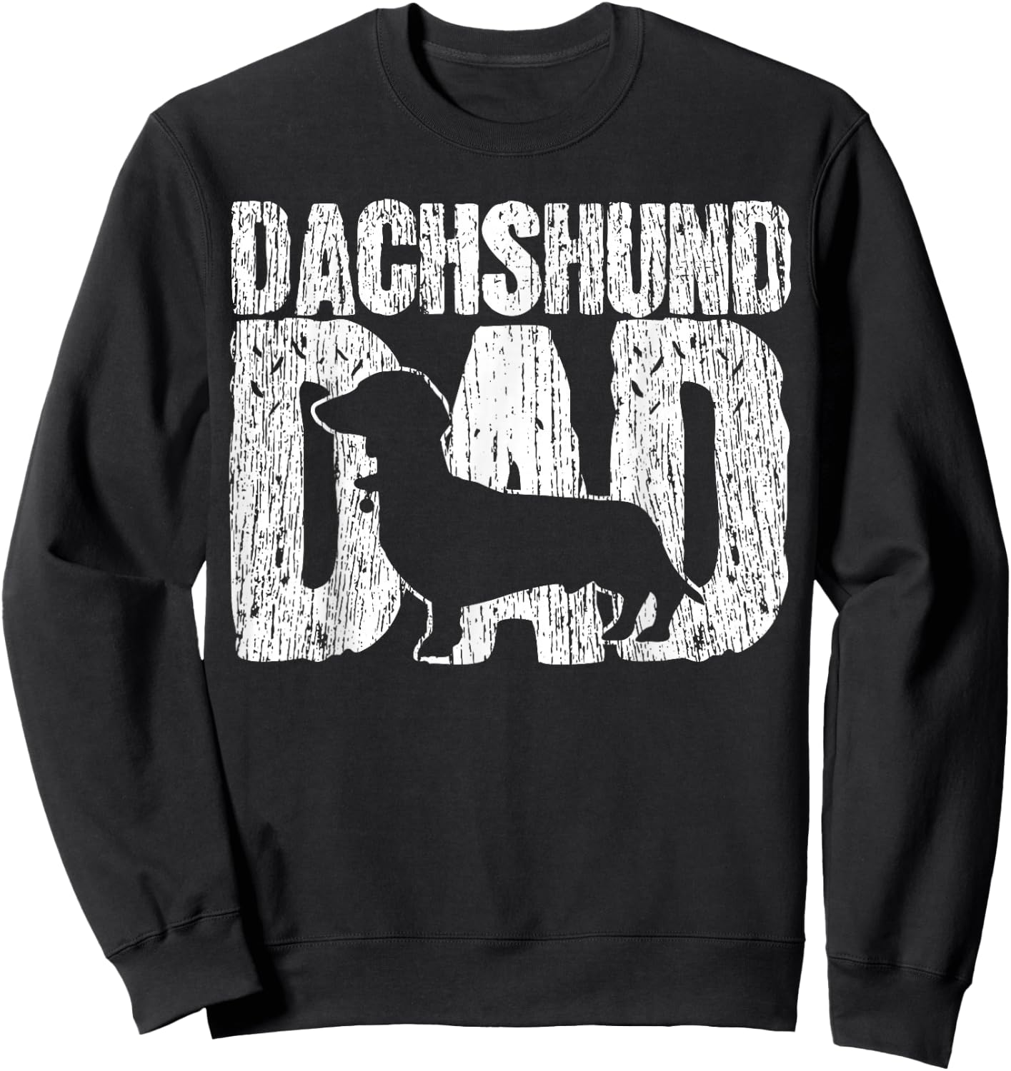 Dachshund, Father Viennese Father's Day Vintage Gift Sweatshirt - Sweatshirt | Black