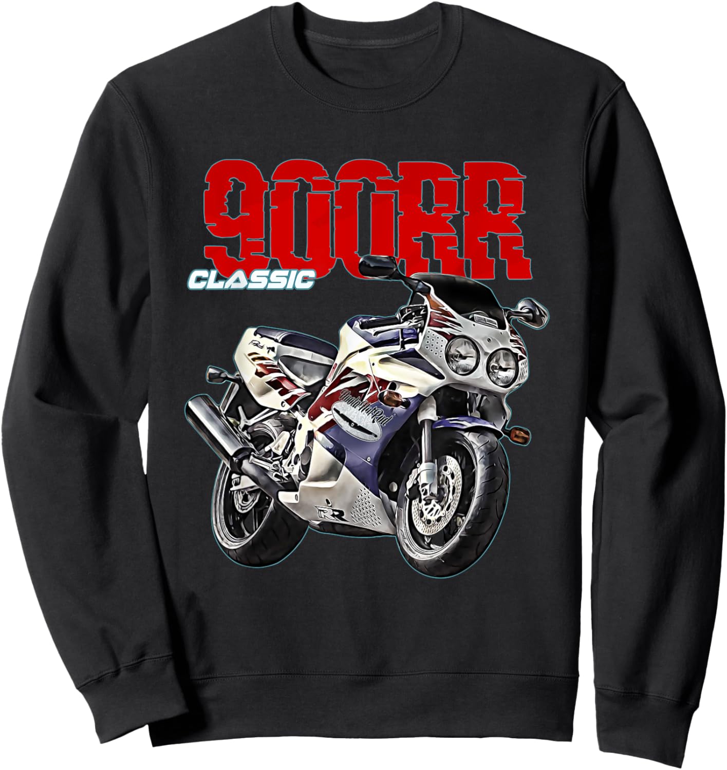 CBR, 900RR, 900cc, CBR900, Motorcycle, Motorcycle, Road Racing, Biker Sweatshirt - Sweatshirt | Black