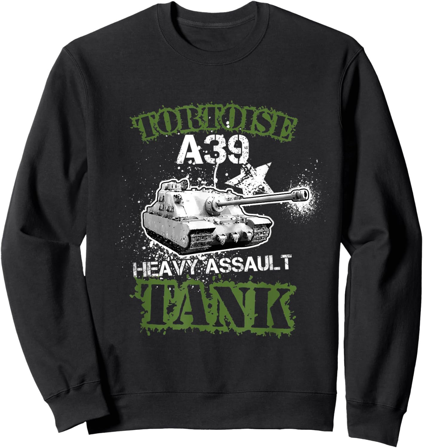 A39 Tortoise Gift WW2 Infantry IV British Army Sweatshirt - Sweatshirt | Black