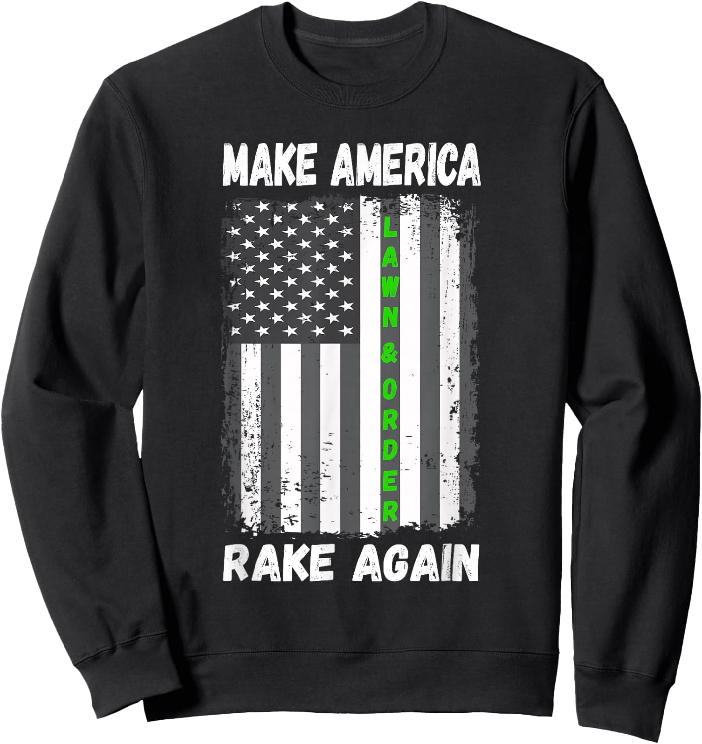 Vintage Make America Rake Again Sweatshirt - Sweatshirt | Black