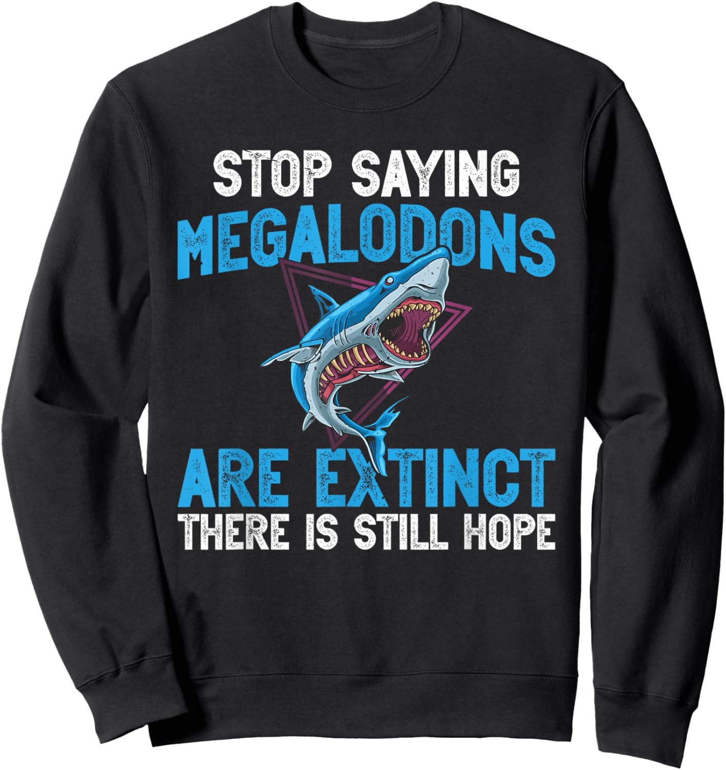 Megalodon Accessories for Shark Lover Teeth Megalodon Sweatshirt - Sweatshirt | Black