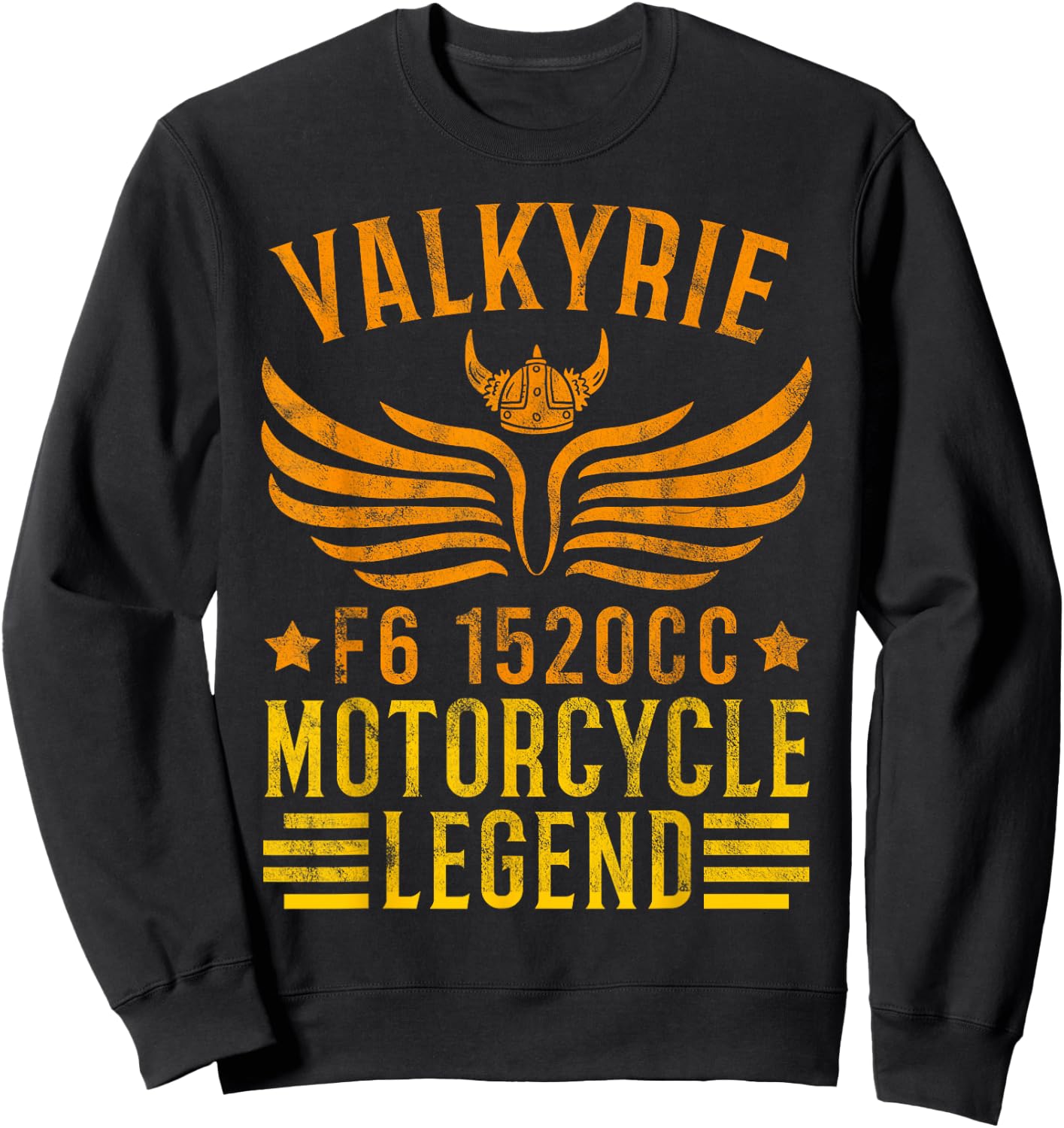 Valkyrie F6 1520cc Motorcycle Legend for an Biker Sweatshirt - Sweatshirt | Black