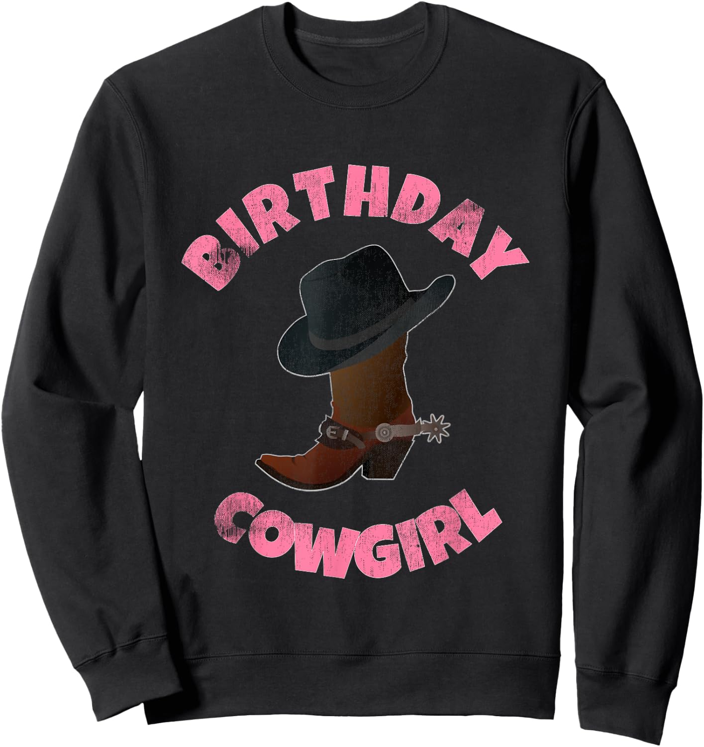 Birthday Cowgirl - Cowboy Birthday Party Sweatshirt - Sweatshirt | Black