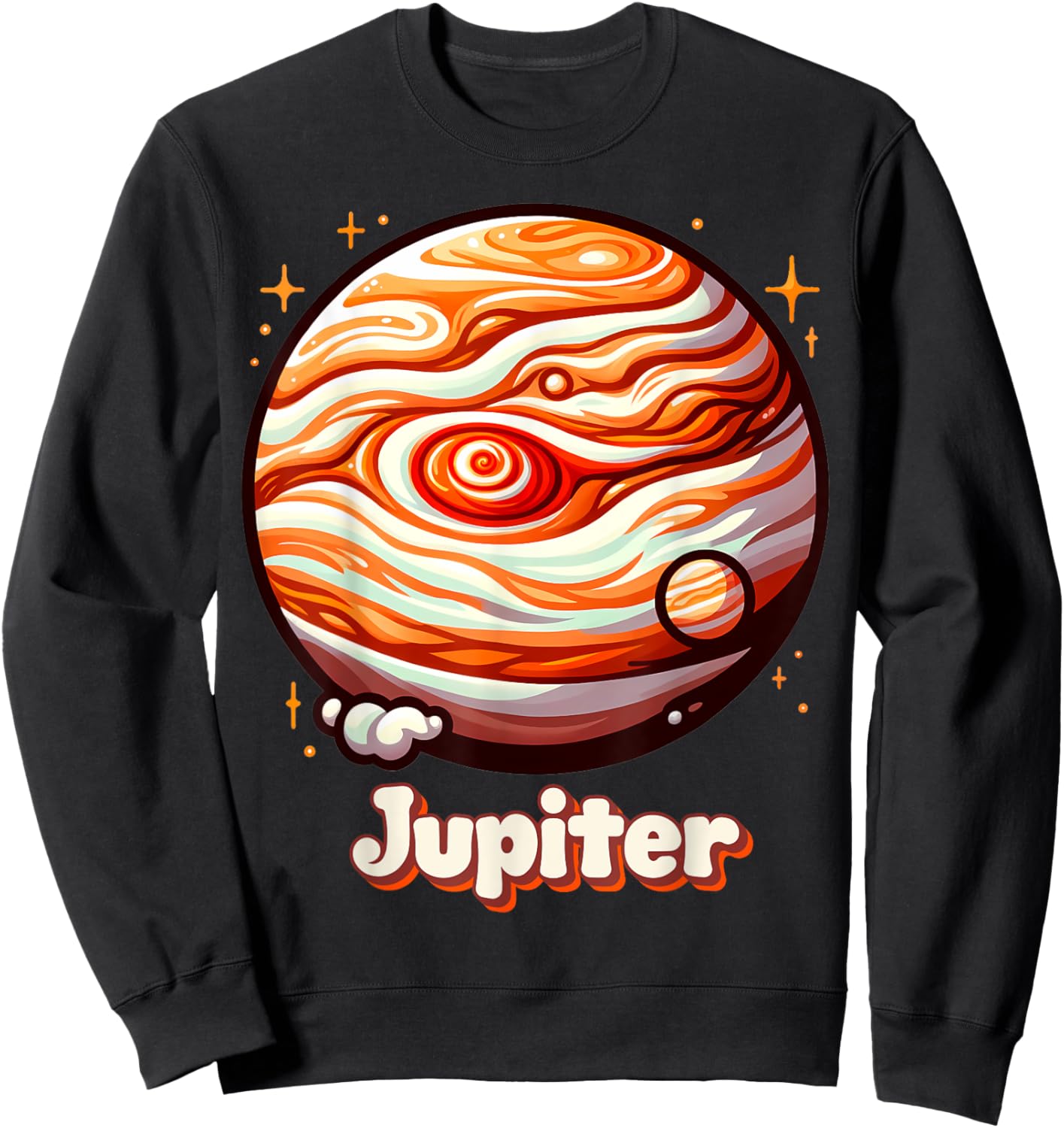 Planet Jupiter Outer Space Costume Graphic Sweatshirt - Sweatshirt | Black