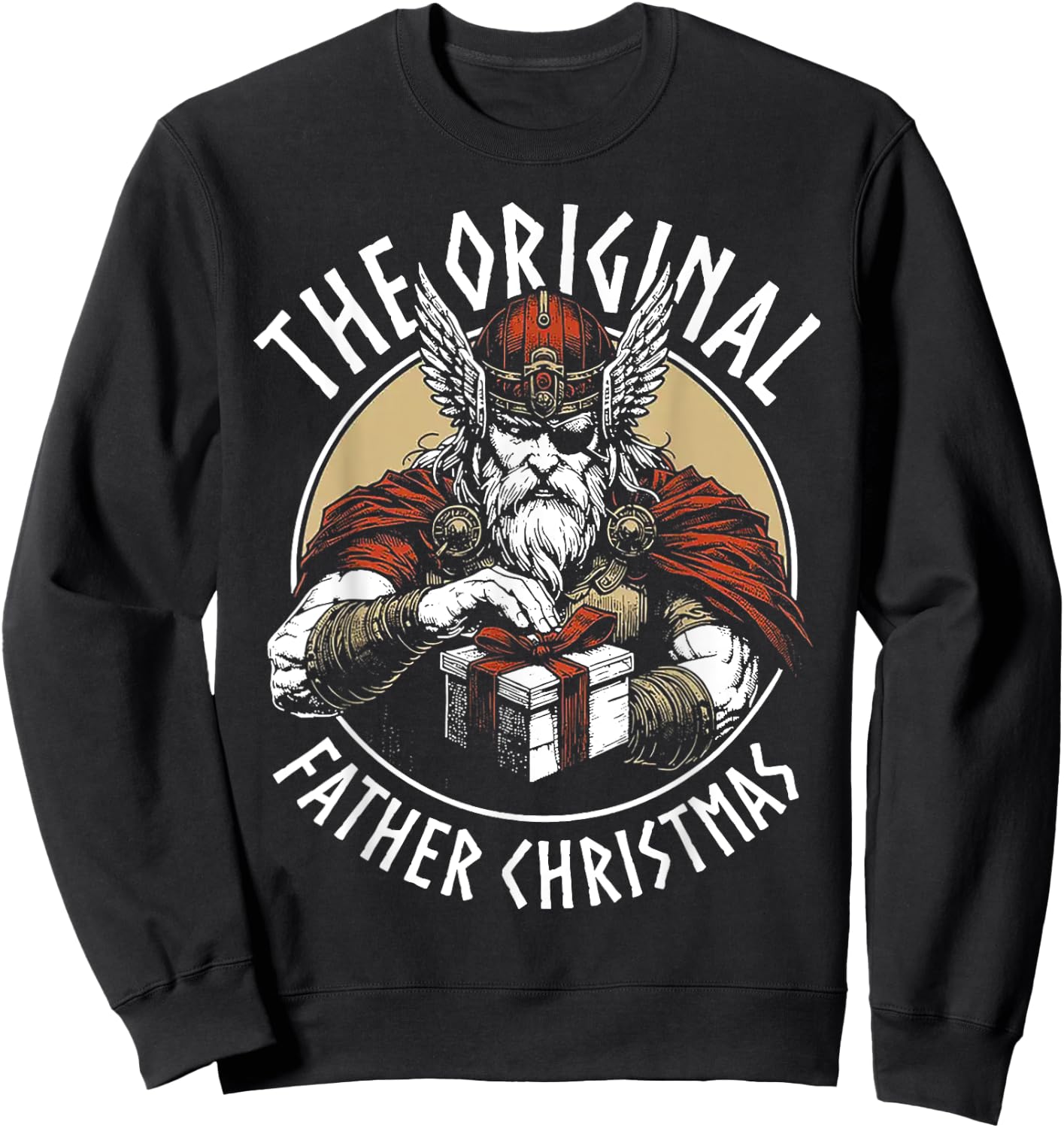 Odin The Original Father Christmas Sweatshirt - Sweatshirt | Black