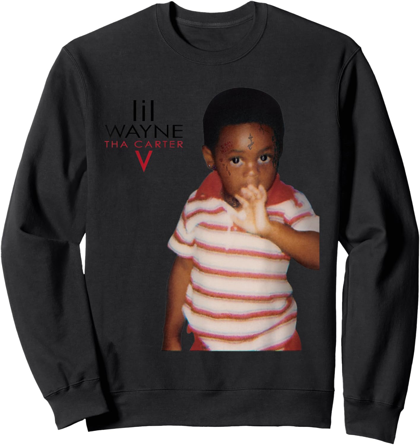 Lil Wayne Weezy Baby Photo Sweatshirt - Sweatshirt | Black