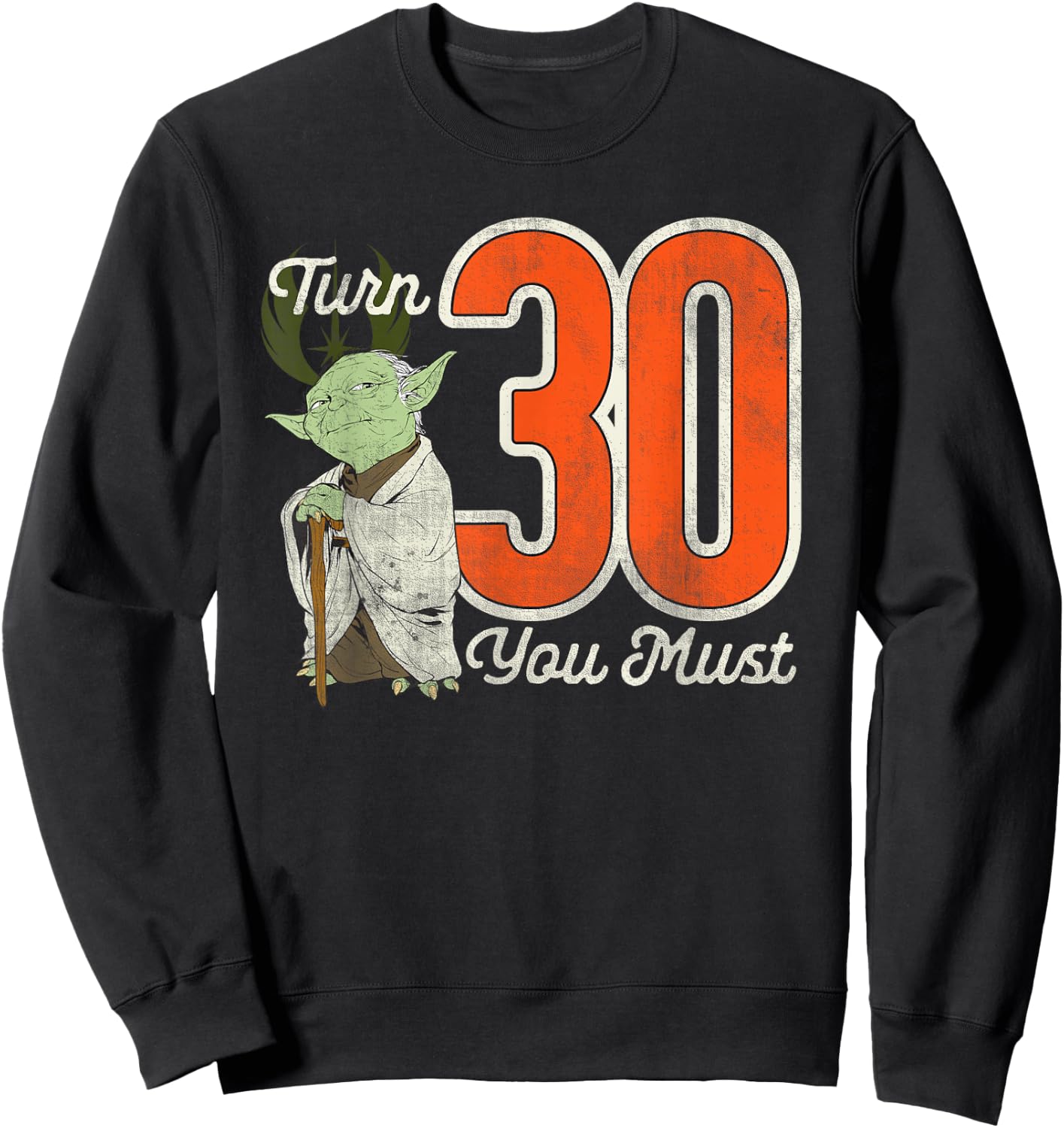 Star Wars Yoda 30th Birthday Sweatshirt - Sweatshirt | Black