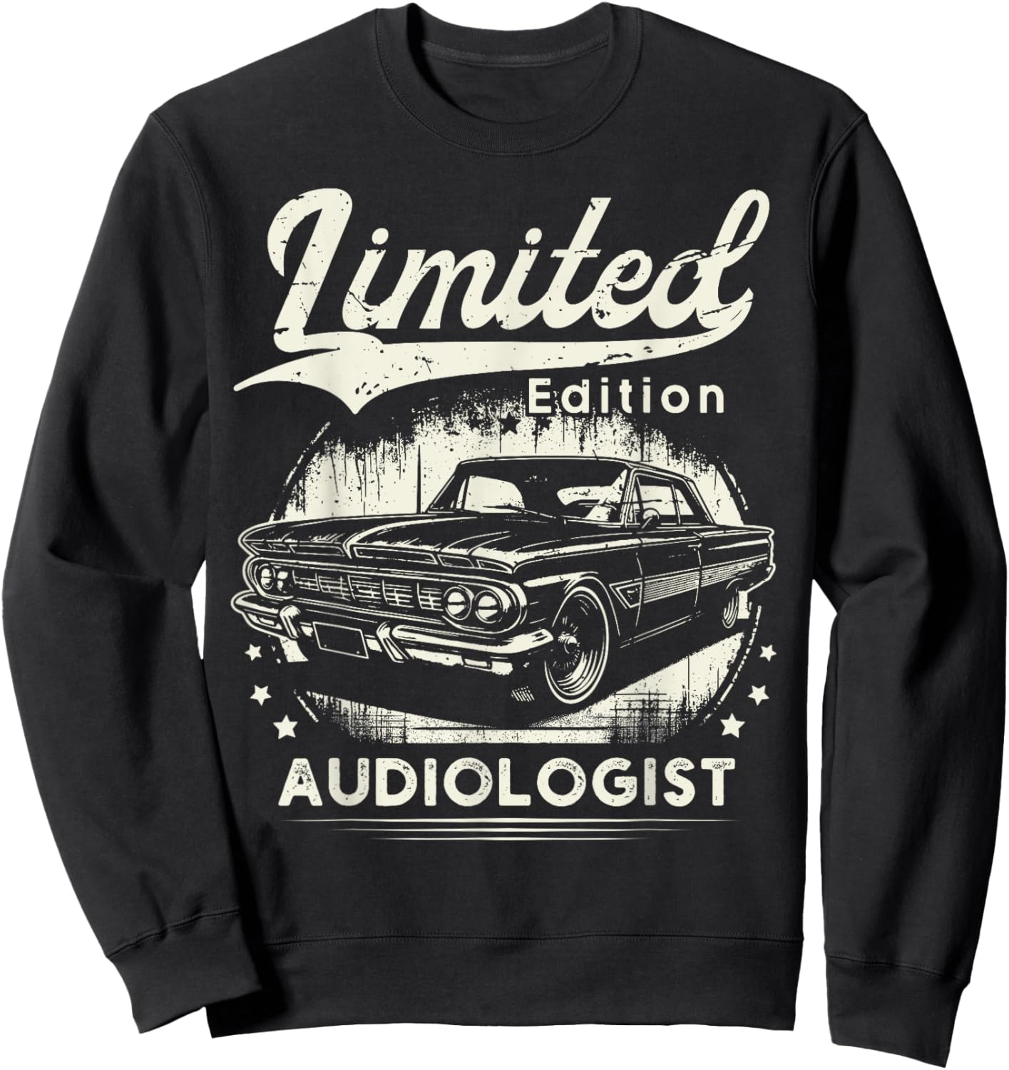 Audiologist Job classic car Birthday Worker Professional Sweatshirt - Sweatshirt | Black