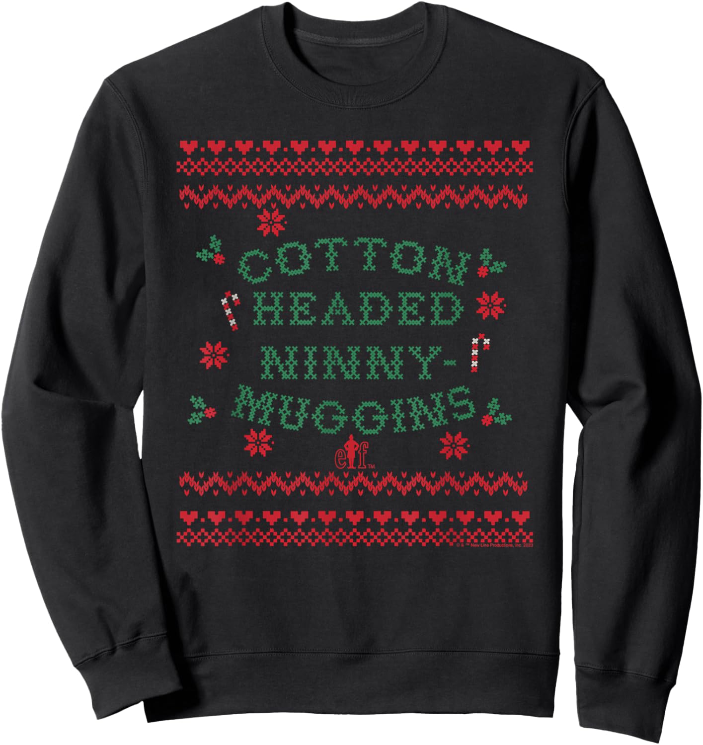 Elf - Elf Quote Sweatshirt - Sweatshirt | Black