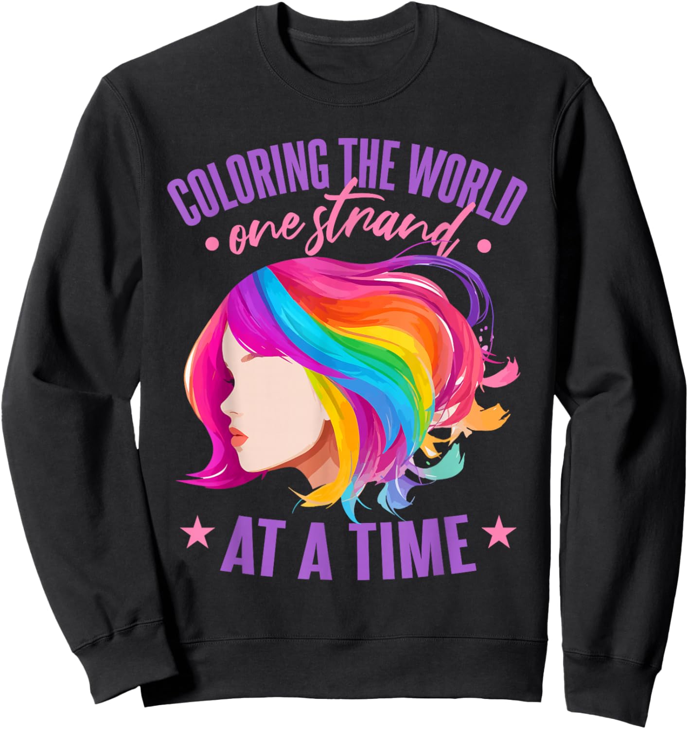 Cosmetology Hair Stylist Sweatshirt - Sweatshirt | Black