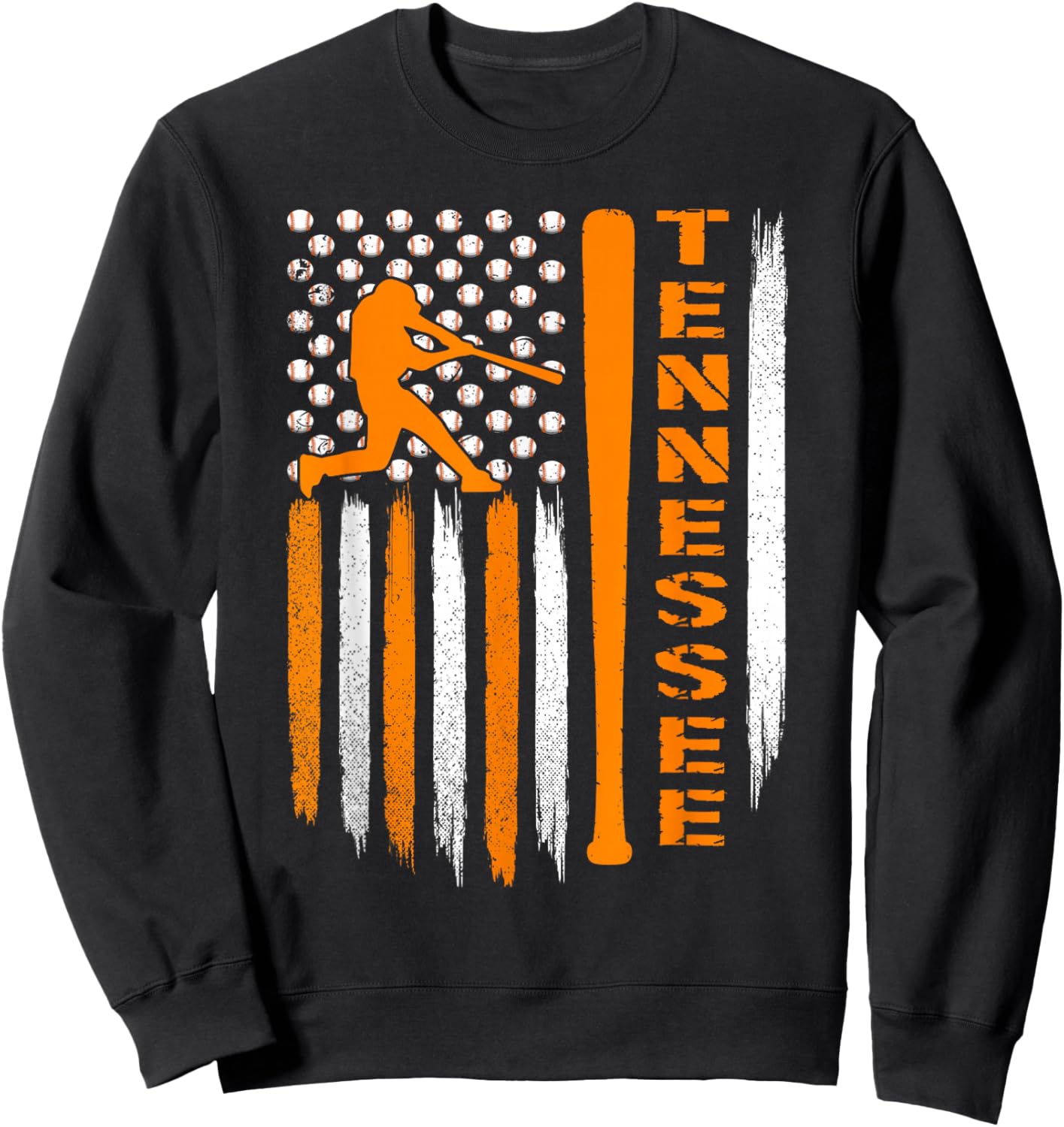 Vintage Tennessee USA Flag. Sweatshirt - Sweatshirt | Black