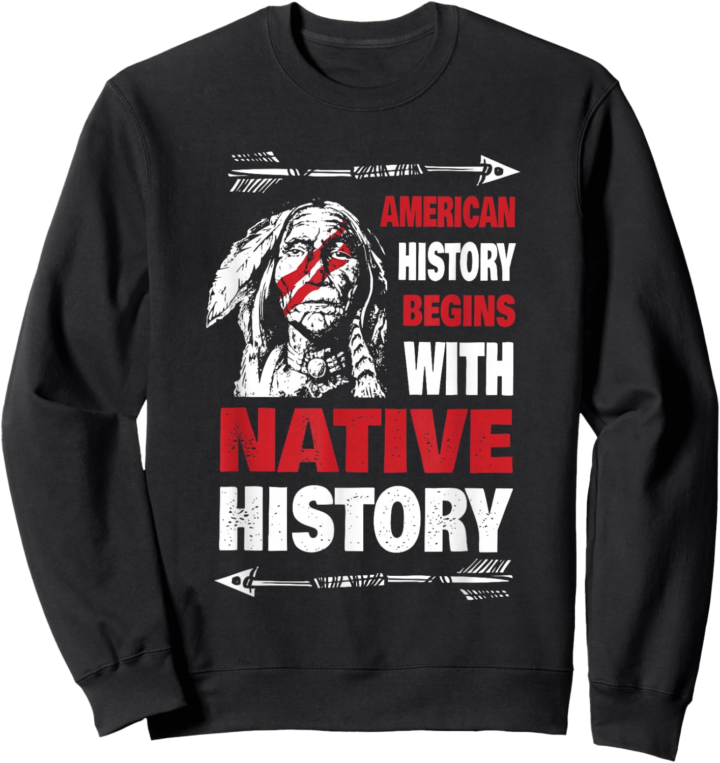 History Native American Sweatshirt - Sweatshirt | Black