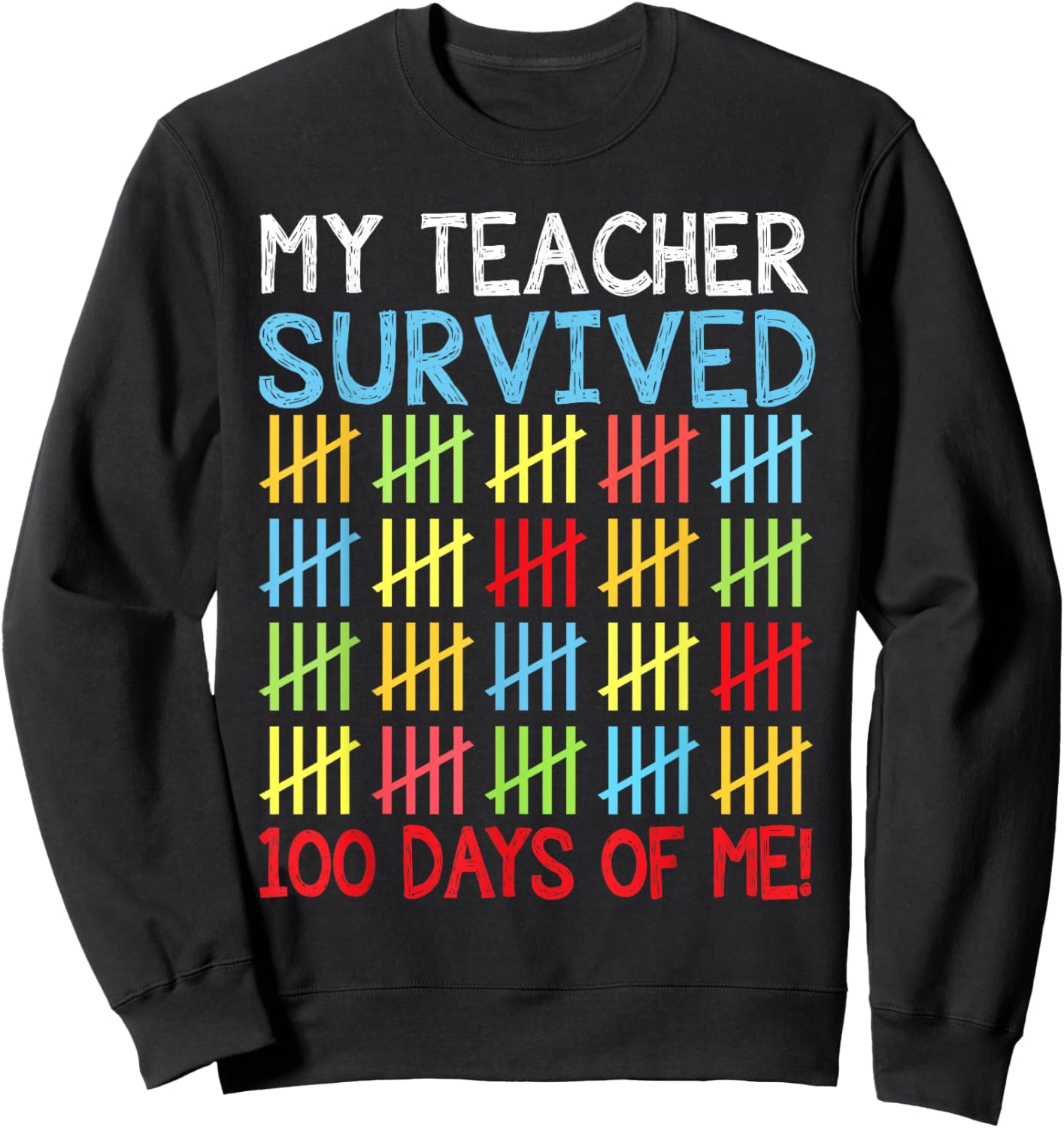 100 Days of School Kids Boys 100th Day of School Costume Sweatshirt - Sweatshirt | Black