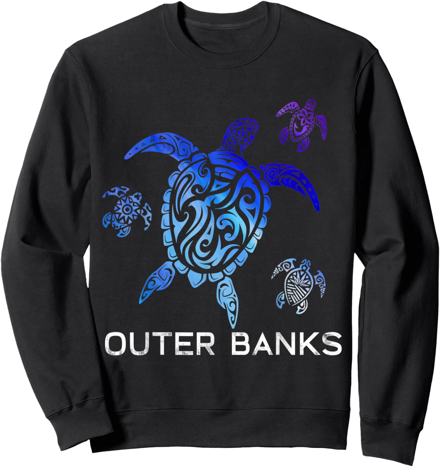 OBX Outer banks North Carolina holiday vacation gift Sweatshirt - Sweatshirt | Black