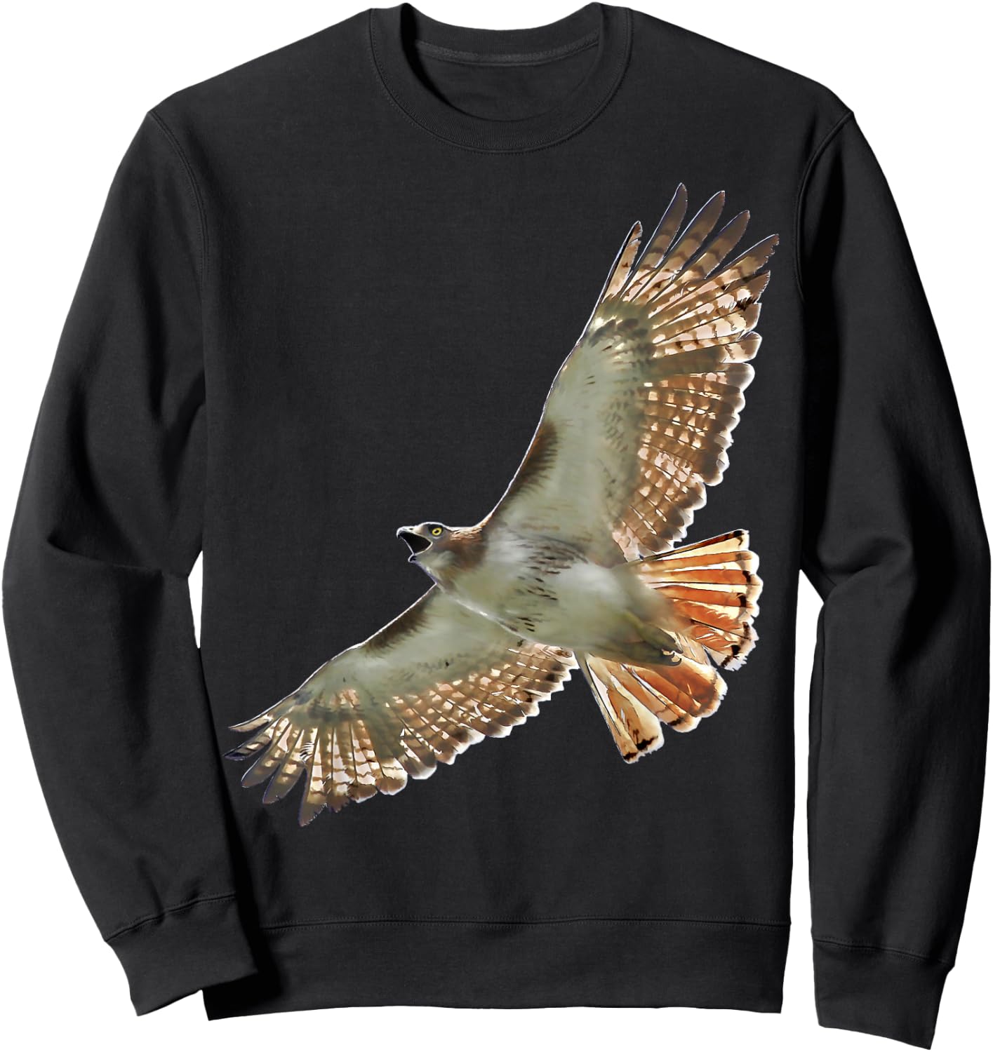 Red Tail Hawk Sweatshirt - Sweatshirt | Black