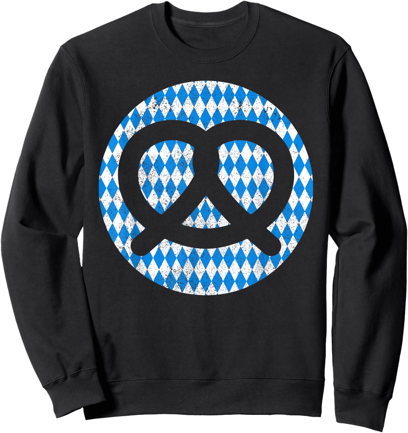 Oktoberfest Bavarian Flag Pretzel Germany Souvenir Sweatshirt - Sweatshirt | Black