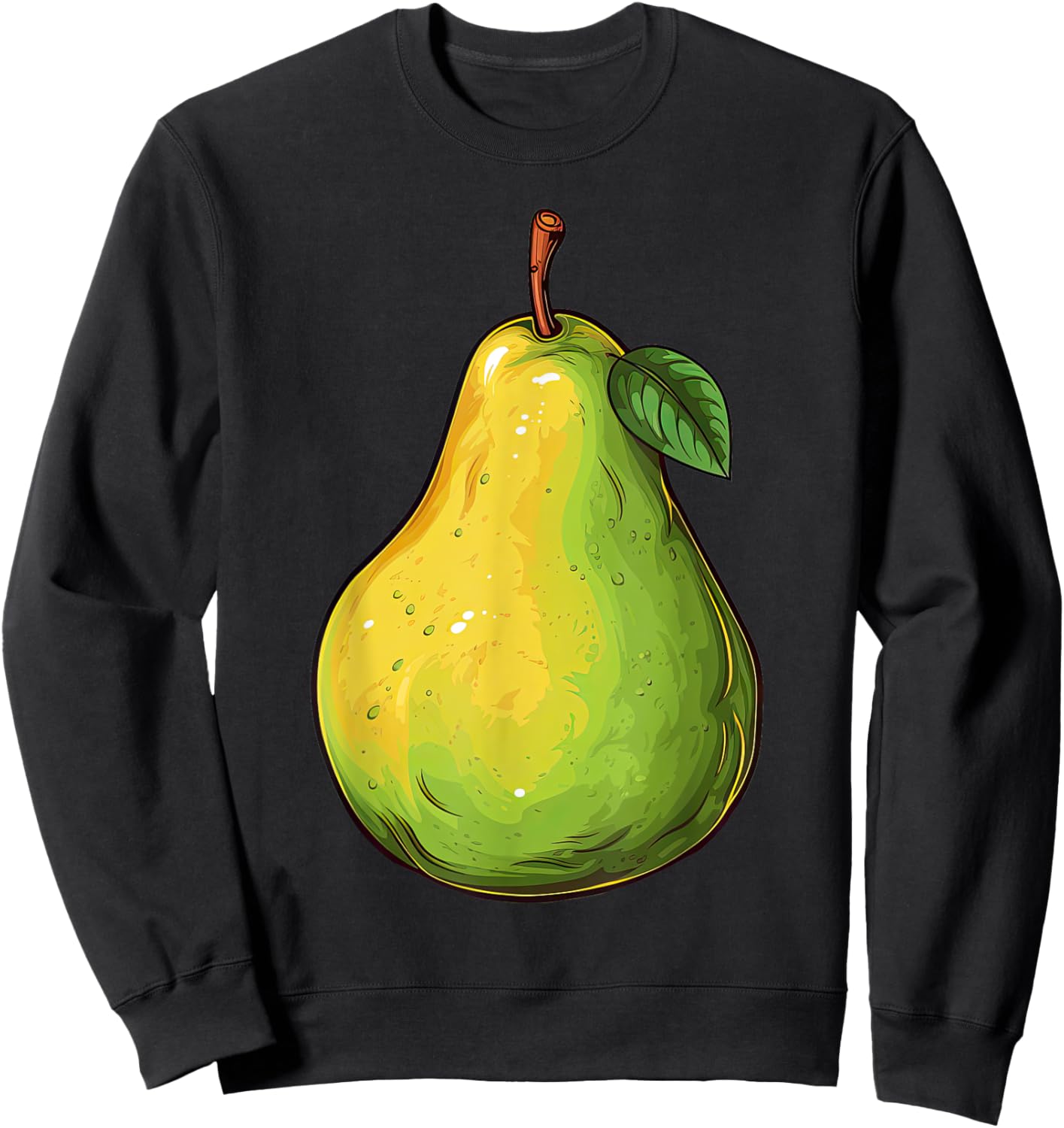 Pear Lazy Easy Funny Matching Halloween Costume Sweatshirt - Sweatshirt | Black