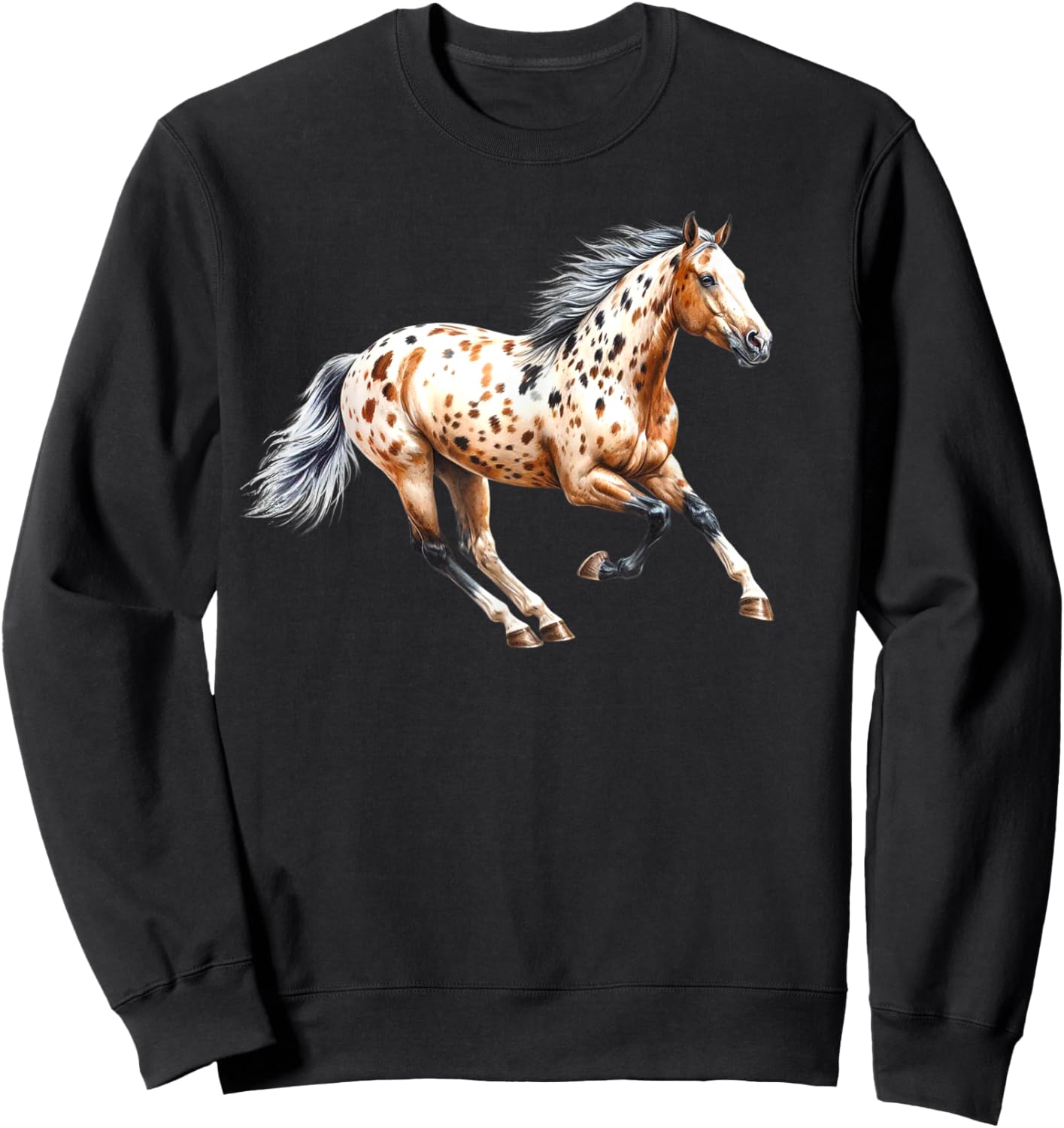 Appaloosa Horse Sweatshirt - Sweatshirt | Black