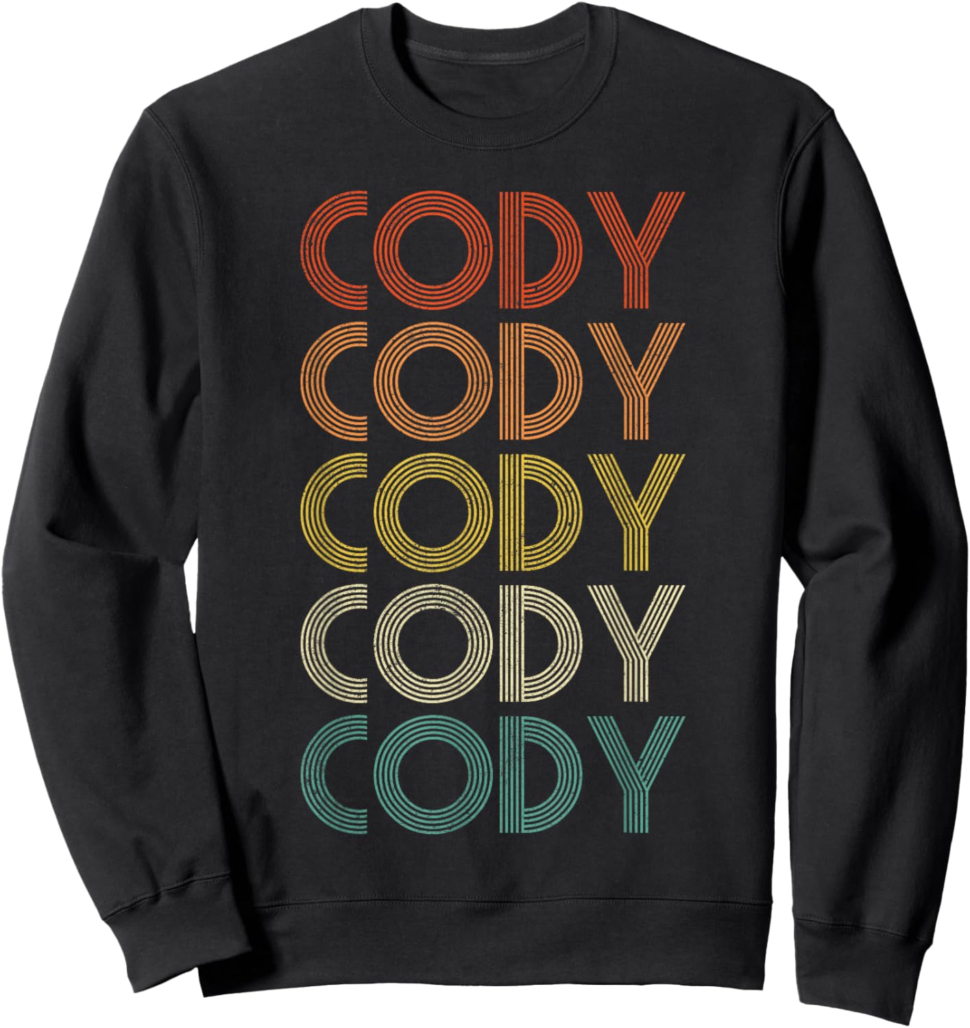 Cody Vintage Retro Sweatshirt - Sweatshirt | Black