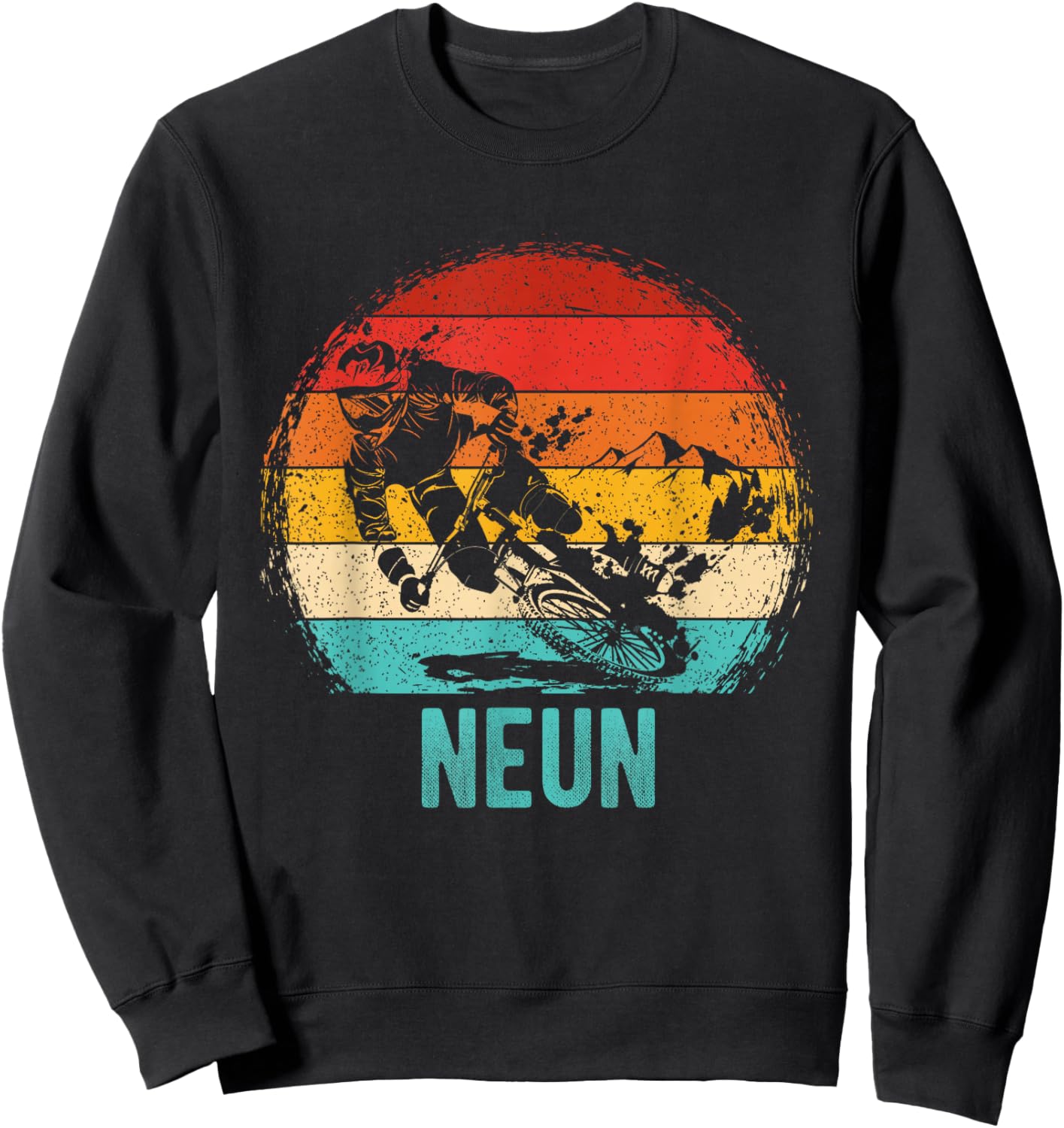 9. Geburtstag Mountainbike Sweatshirt - Sweatshirt | Black