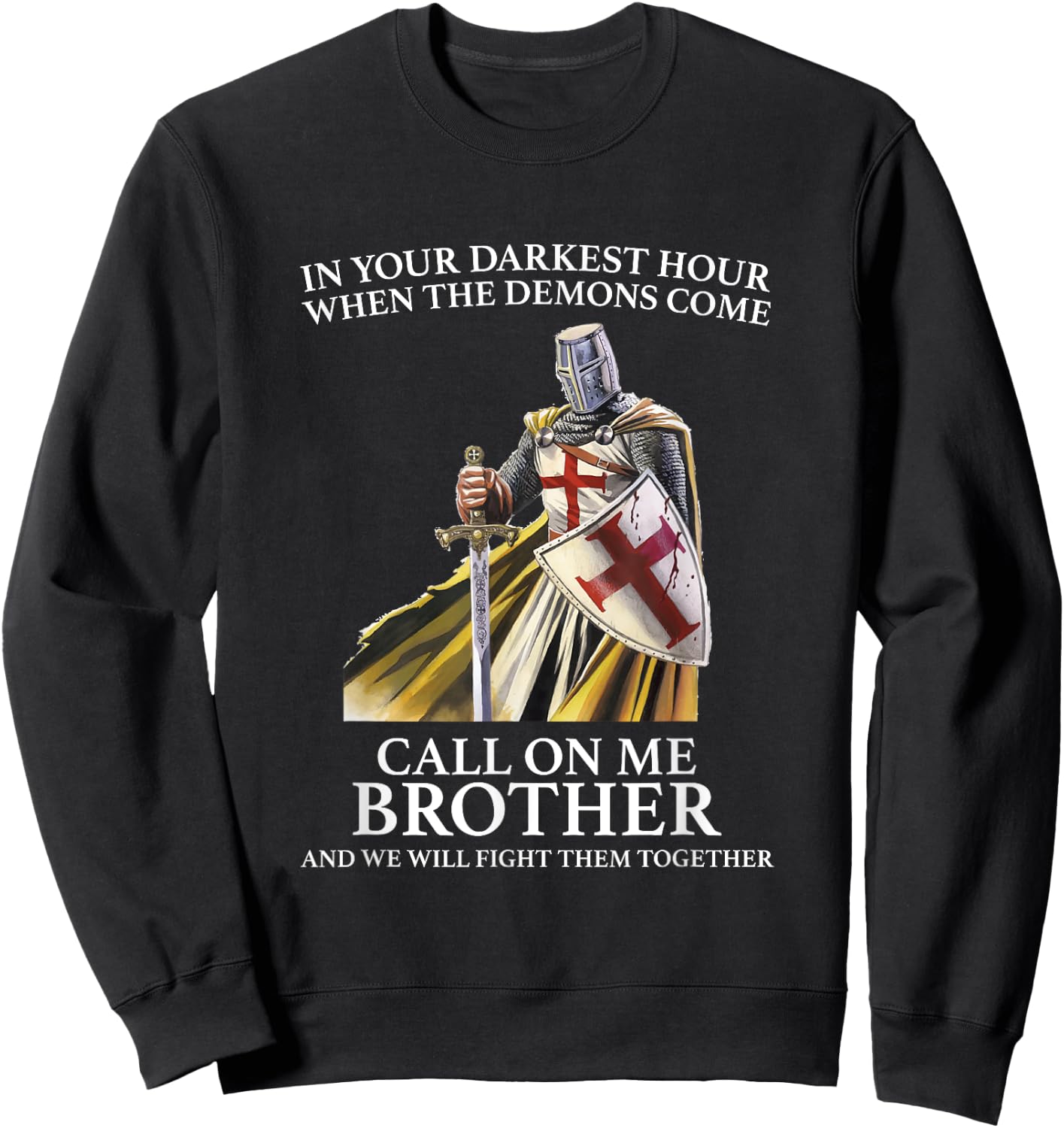 Christian Gospel and Bible Phrase for our Lord Jesus Sweatshirt - Sweatshirt | Black
