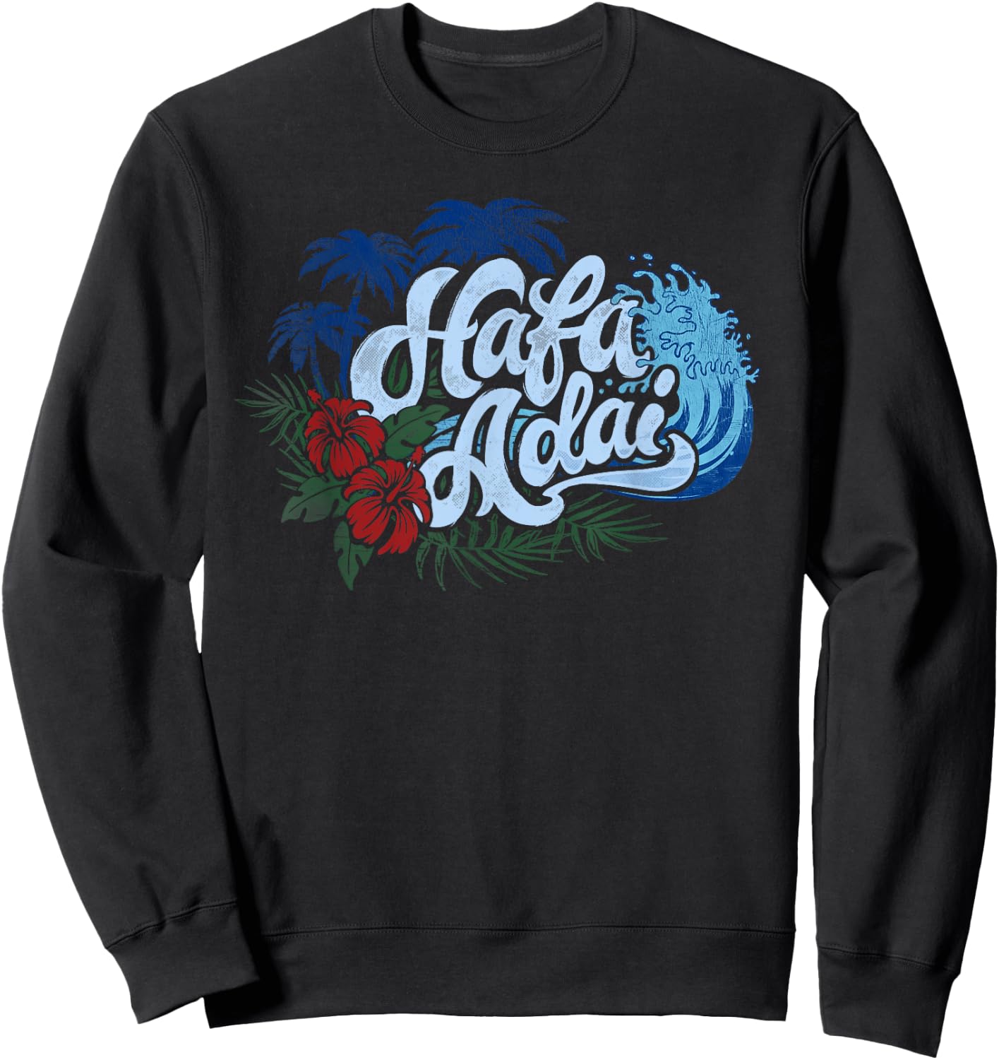 Guam Hafa Adai Chamorro Beach Wave Men Women Kids Sweatshirt - Sweatshirt | Black