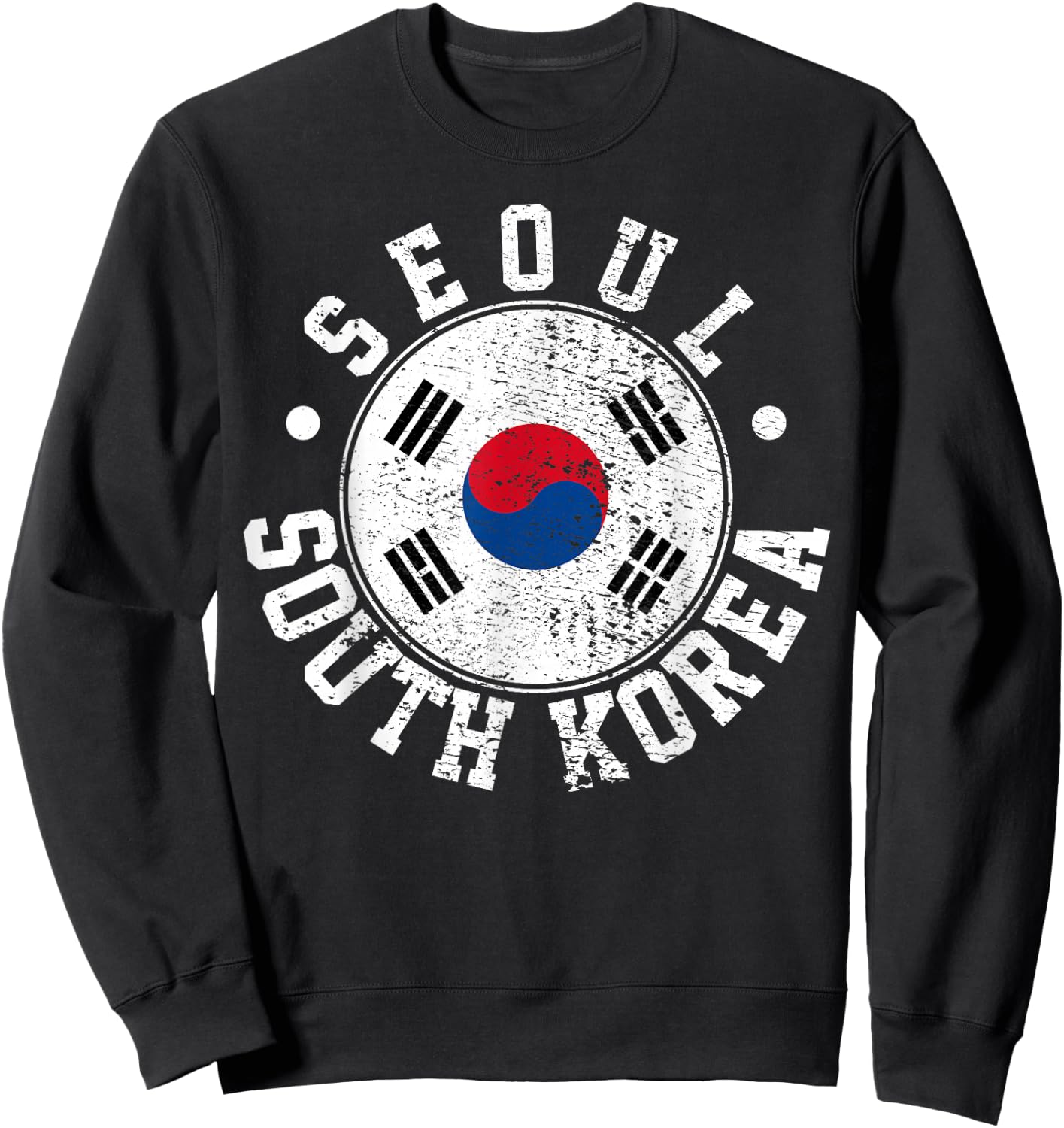Seoul South Korea Sweatshirt - Sweatshirt | Black