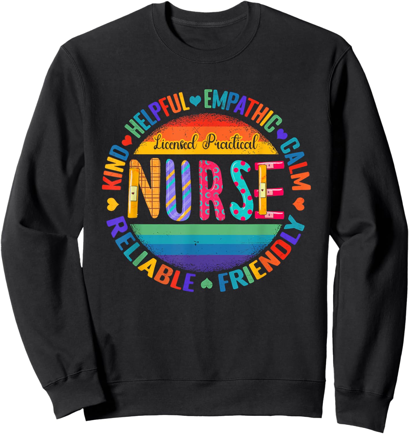 Licensed Practical Nurse Appreciation Week Healthcare LPN Sweatshirt - Sweatshirt | Black