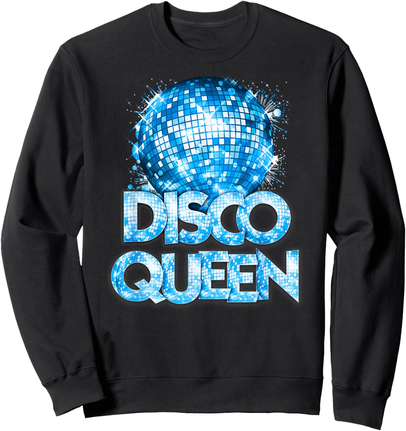 Disco Queen - 70's Disco Themed Vintage Seventies Costume Sweatshirt - Sweatshirt | Black