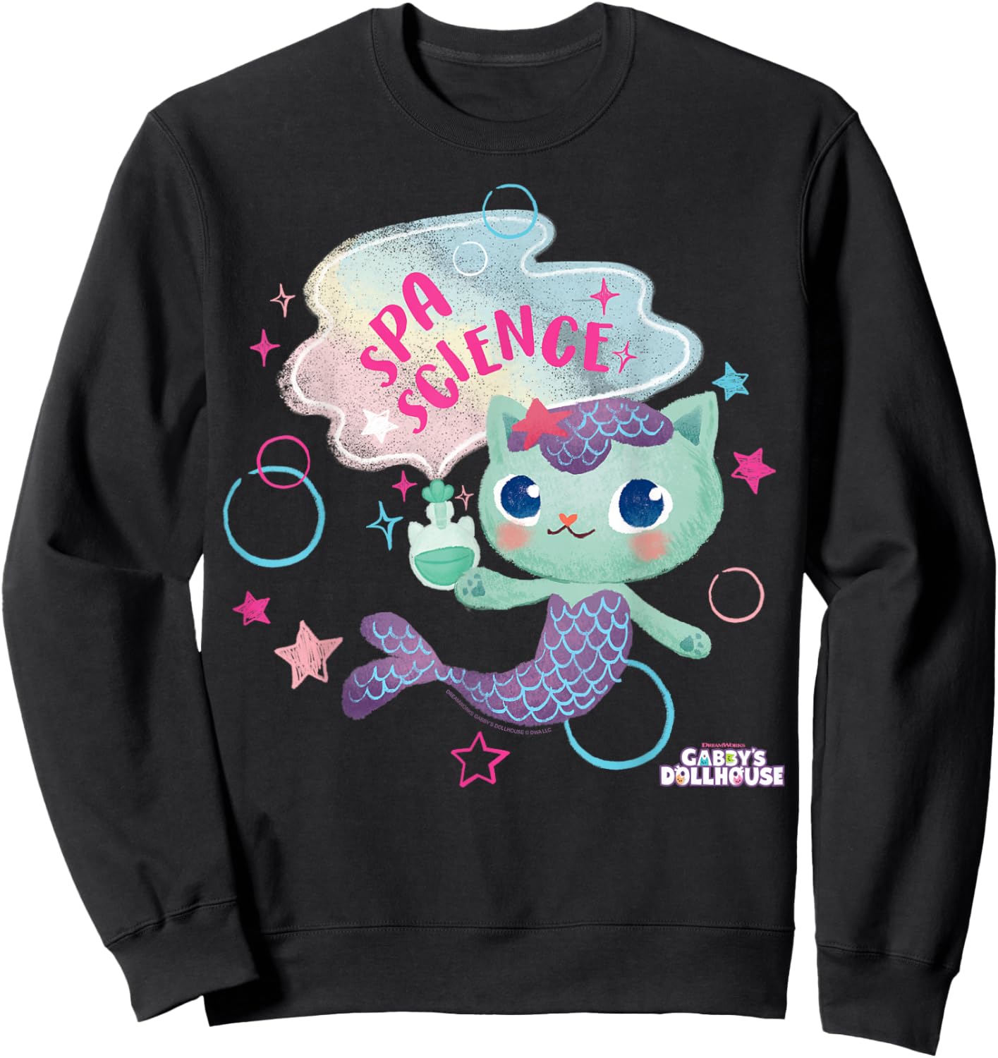 DreamWorks Gabby's Dollhouse Mercat Sweatshirt - Sweatshirt | Black