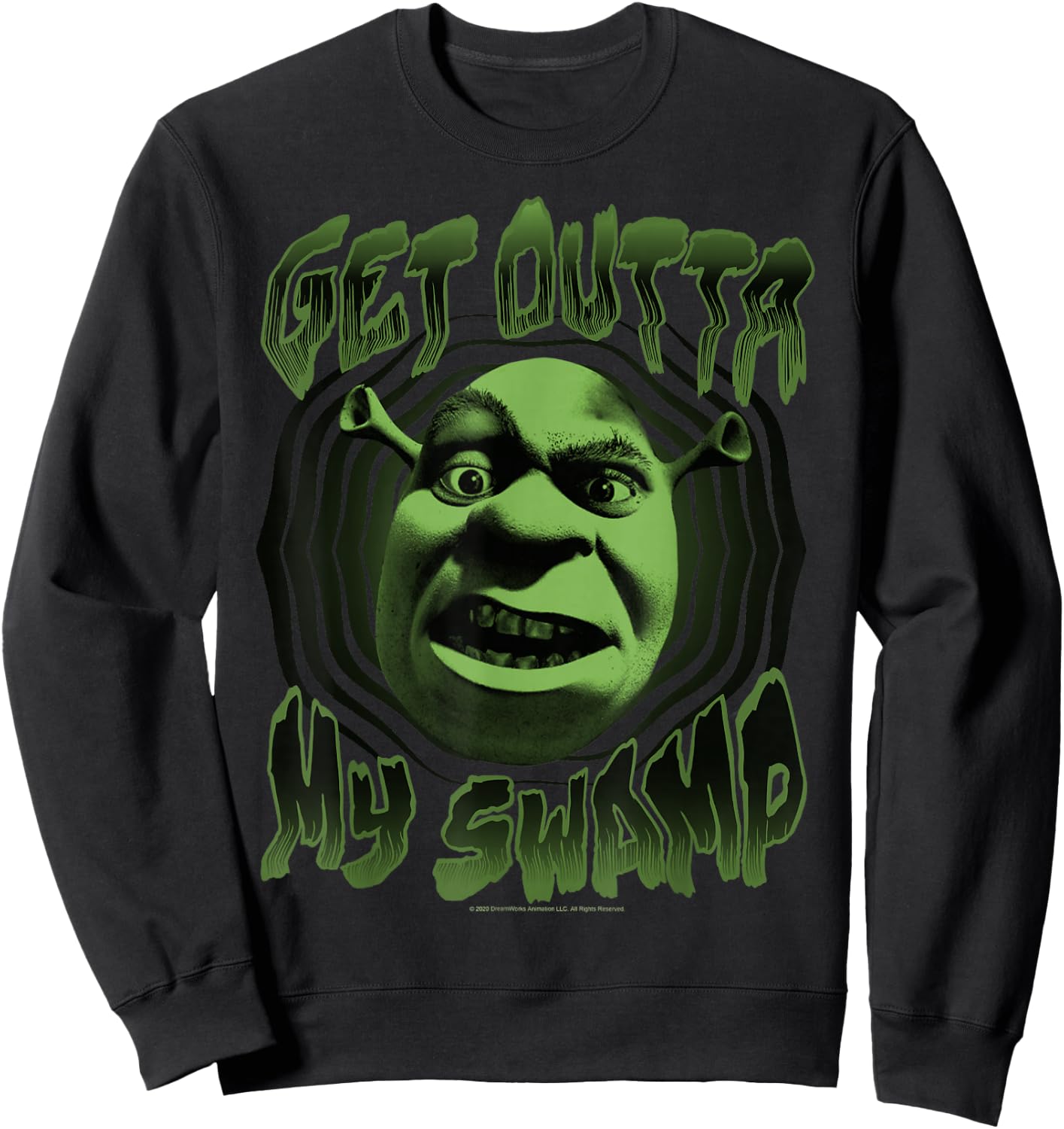 Shrek Get Outta My Swamp Sweatshirt - Sweatshirt | Black