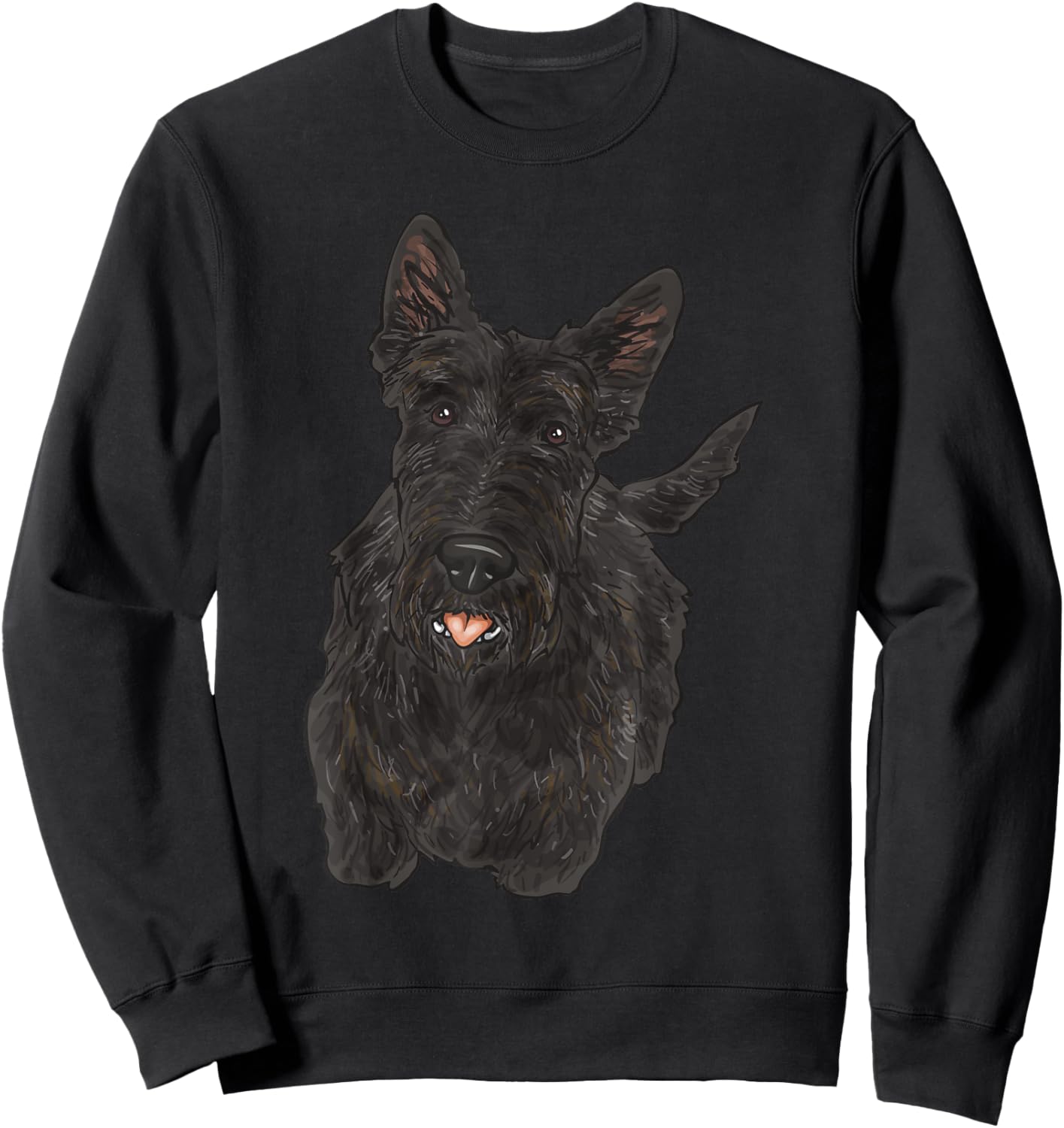 Scottish Terrier Scottie Dog Men Women Sweatshirt - Sweatshirt | Black