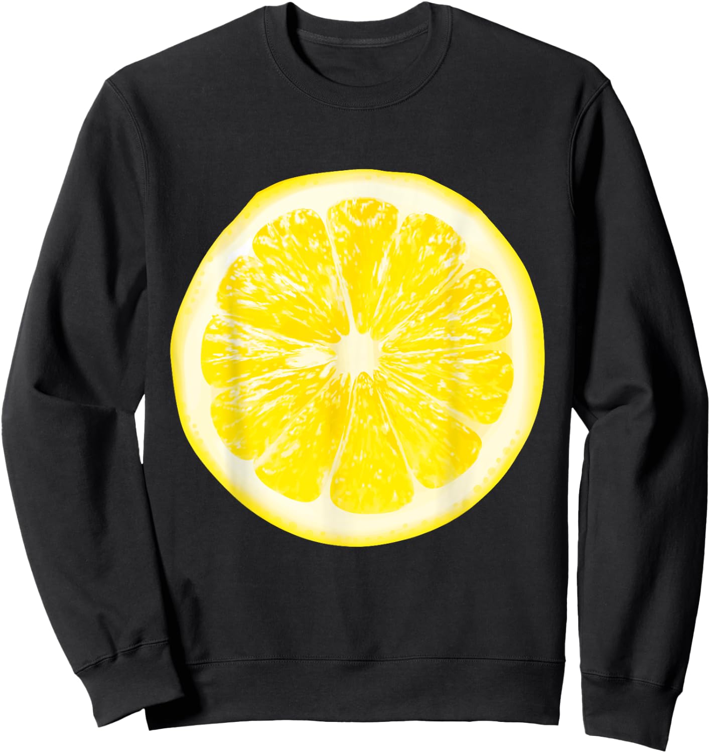 Funny Halloween Yellow Lemon Costume Fruit Costumes Sweatshirt - Sweatshirt | Black
