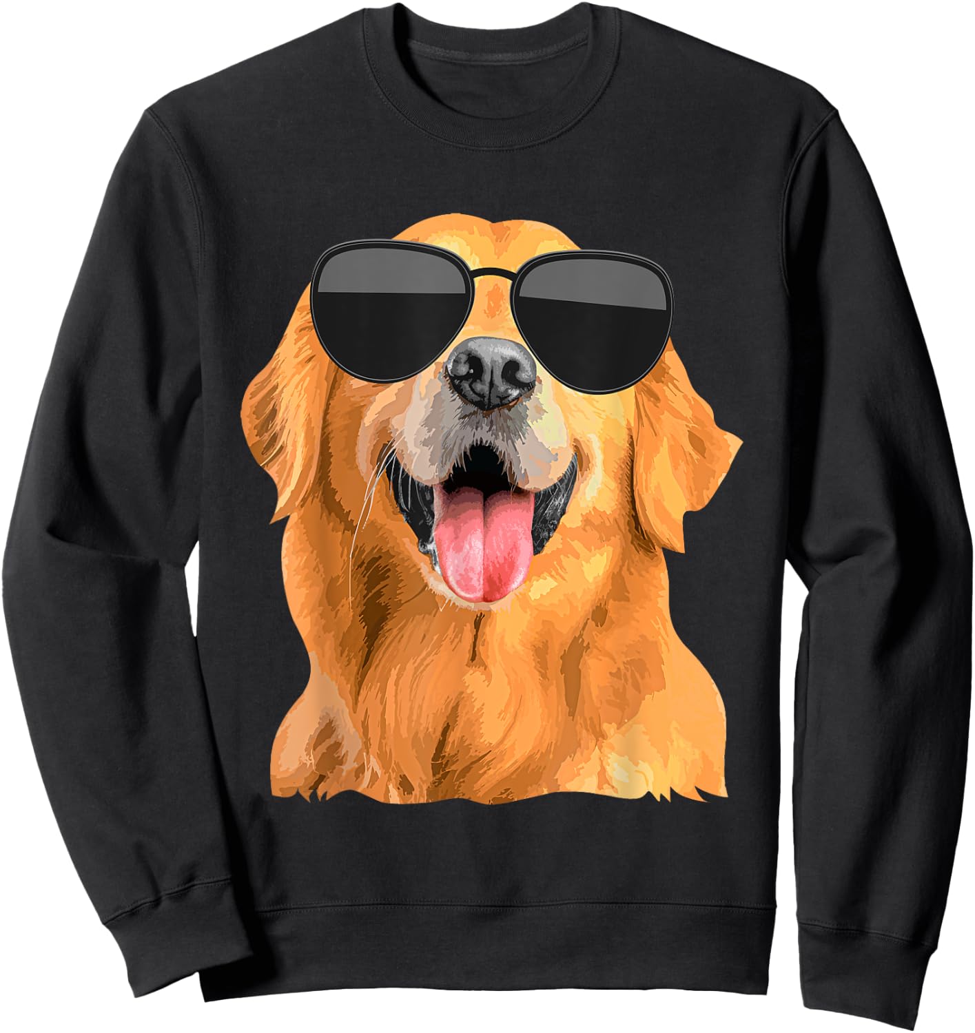 Golden Retriever Design Women Golden Retriever Lover Sweatshirt - Sweatshirt | Black