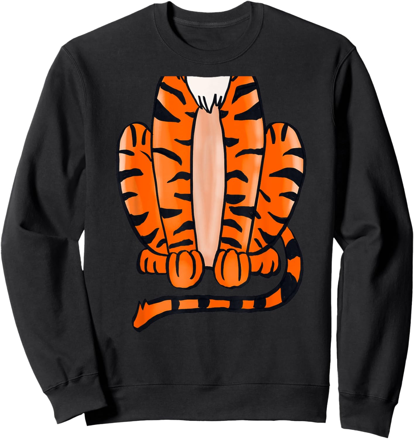 Tiger Halloween Costume - Cute Pretend Tiger Outfit Sweatshirt - Sweatshirt | Black