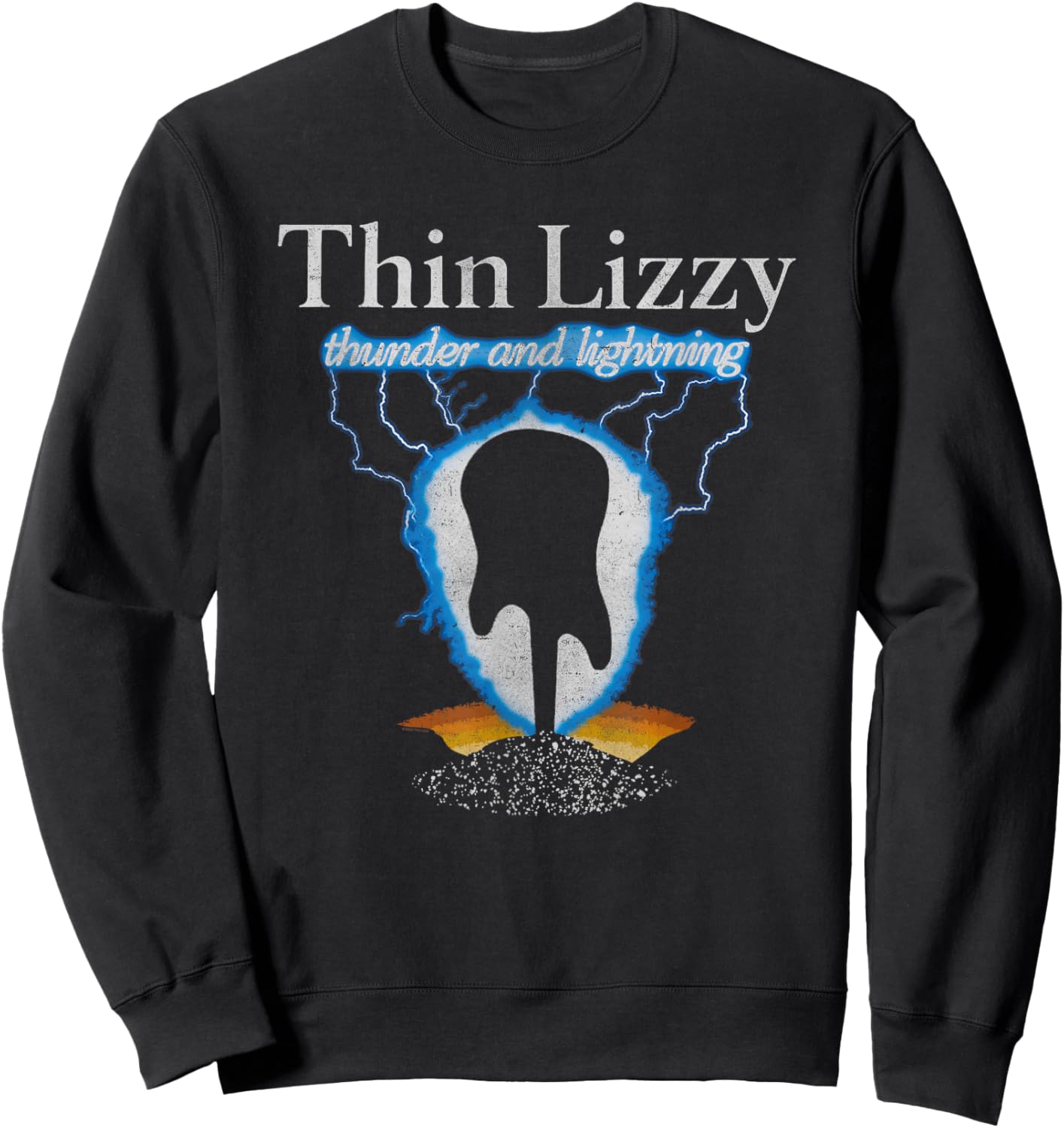 Thin Lizzy – Thunder & Lightning Guitar Sweatshirt - Sweatshirt | Black