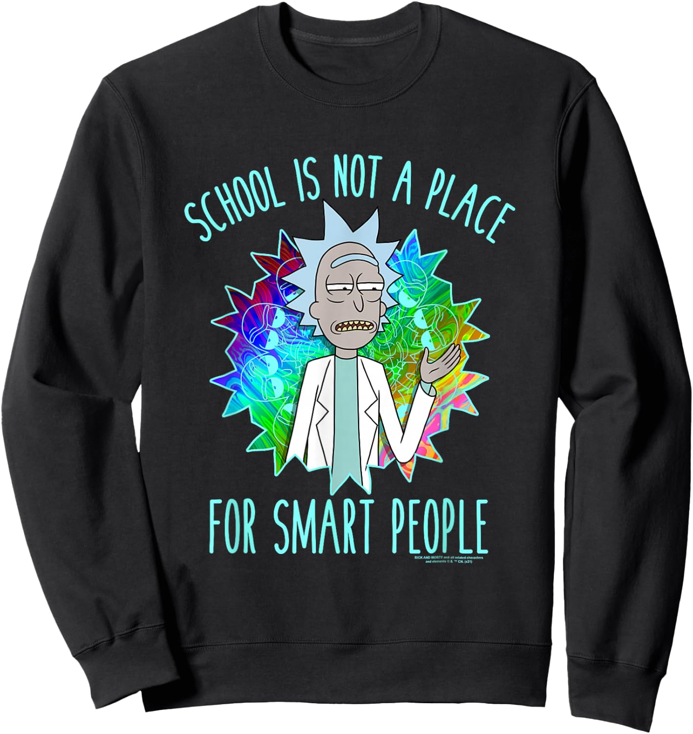 Rick and Morty School Sweatshirt - Sweatshirt | Black