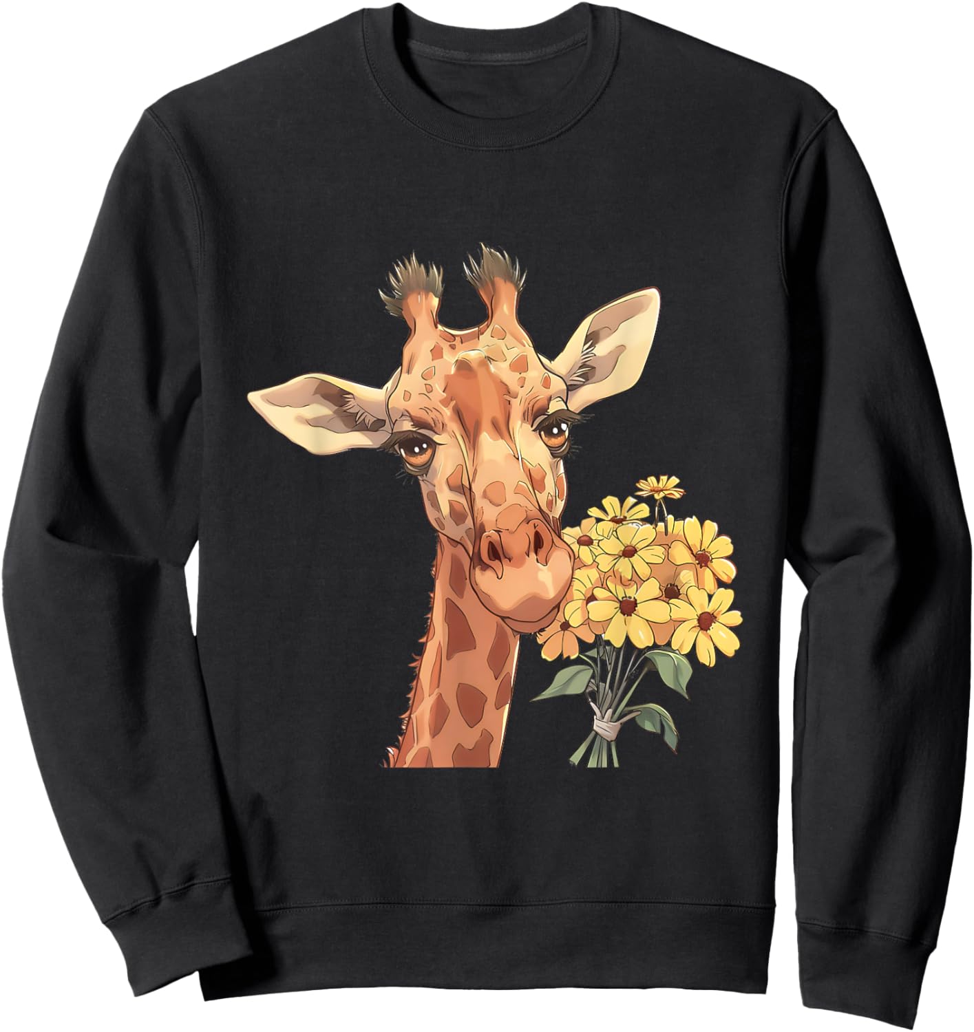 Giraffe shirt , giraffe for boys, giraffe for Sweatshirt - Sweatshirt | Black