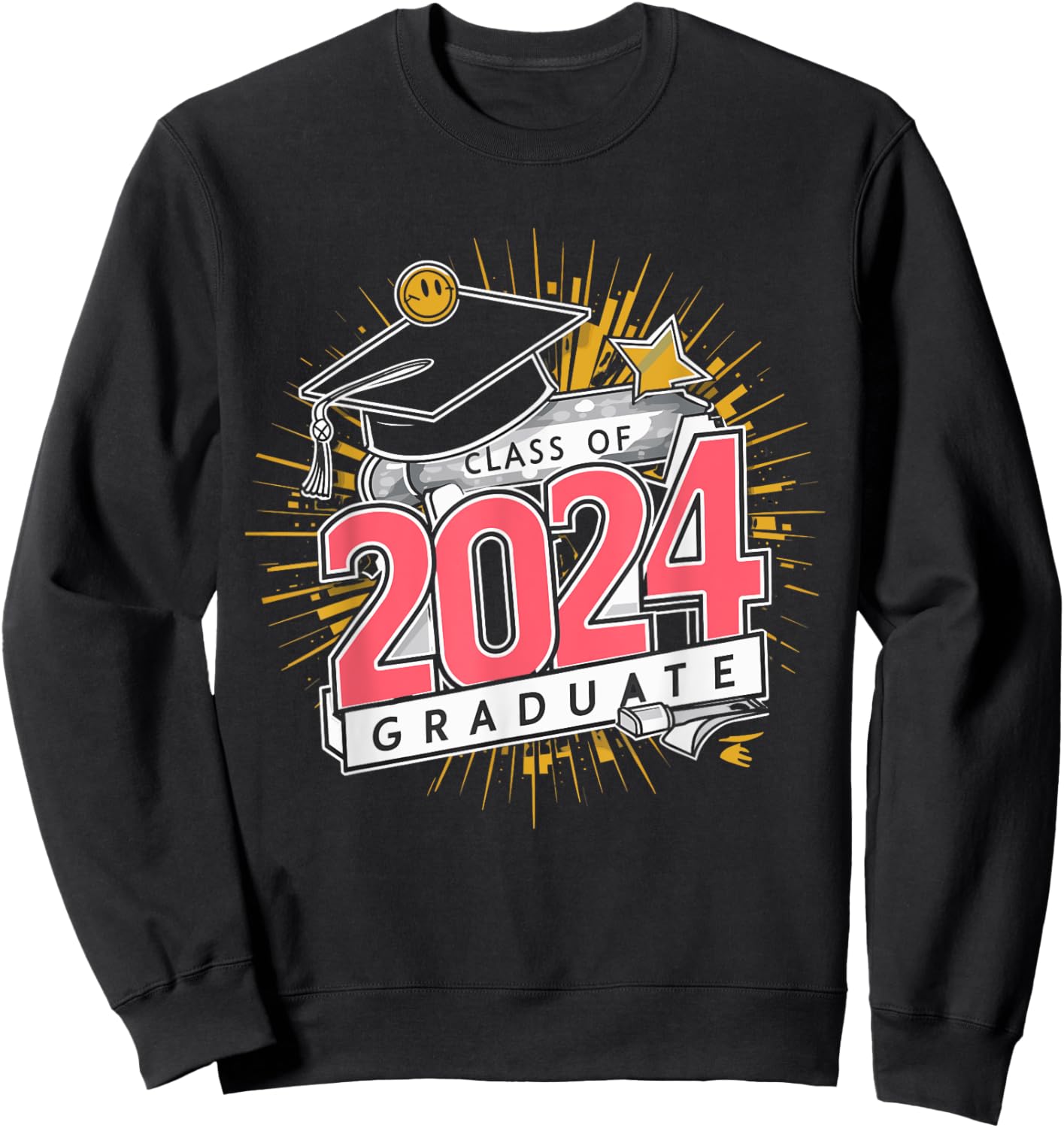 Done Class Of 2024 Graduation Graduate Men Women Kids Sweatshirt - Sweatshirt | Black