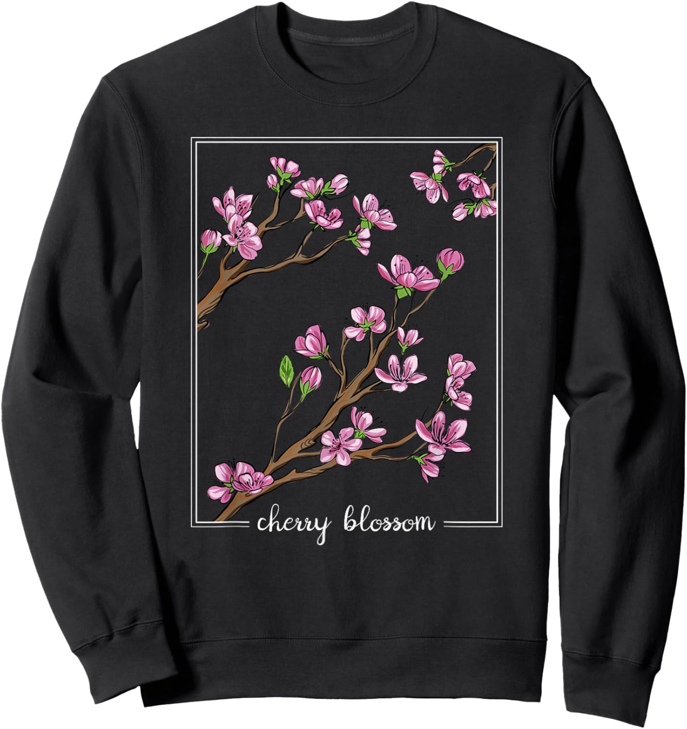 Japanische Kirschblüten Sakura Japan Cherry Blossom Sweatshirt - Sweatshirt | Black