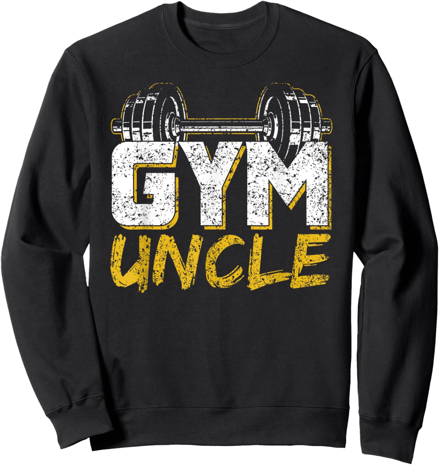 Gym Uncle Black Workout , -Adults, Short Sleeve, Small, Cotton Blend, Winter, Pull On, 1 Count, 0 Pockets, Distinctive Fitness Design, Lightweight Sweatshirt - Sweatshirt | Black