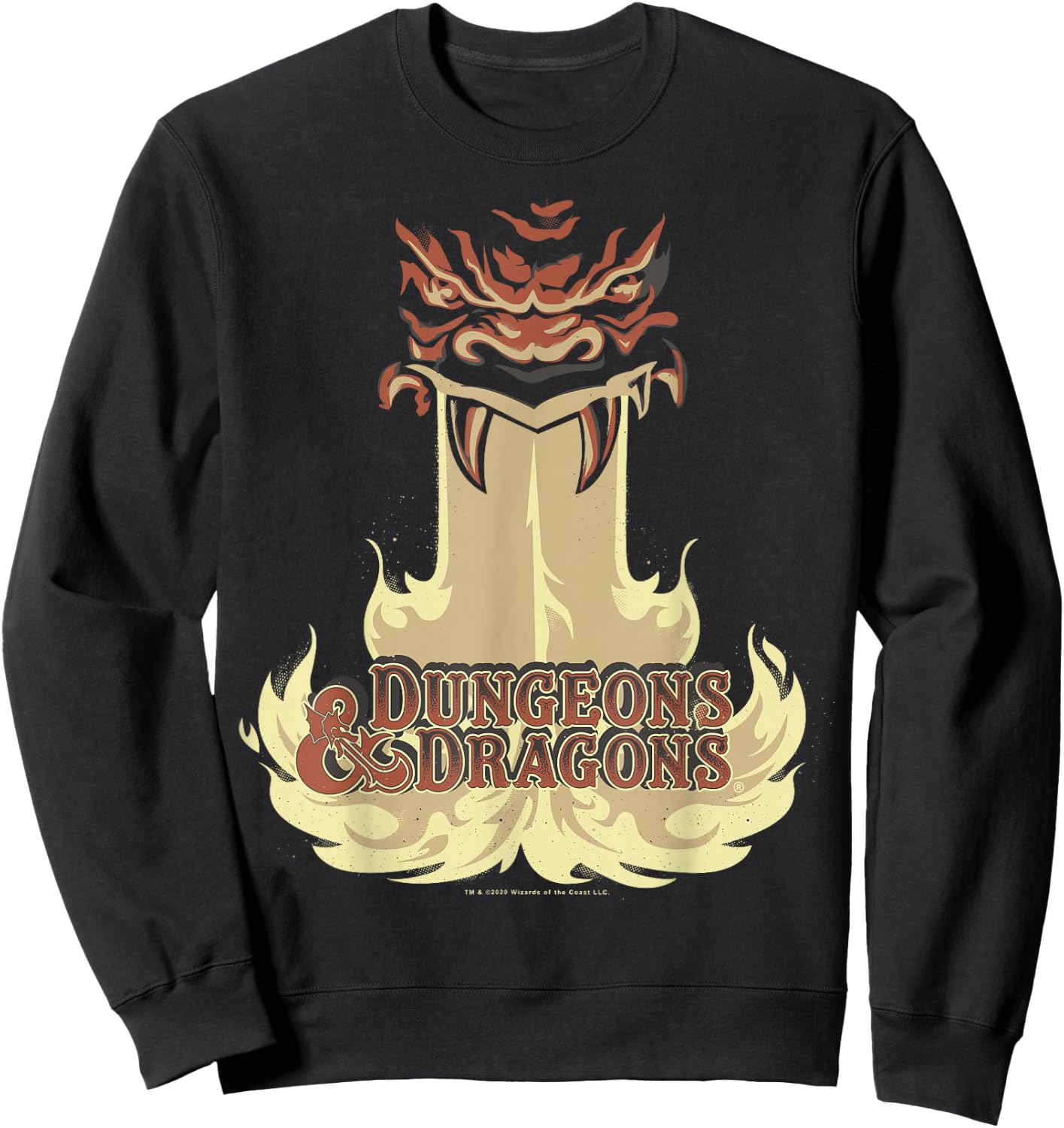 Dungeons & Dragons Dragon Breath Logo Sweatshirt - Sweatshirt | Black