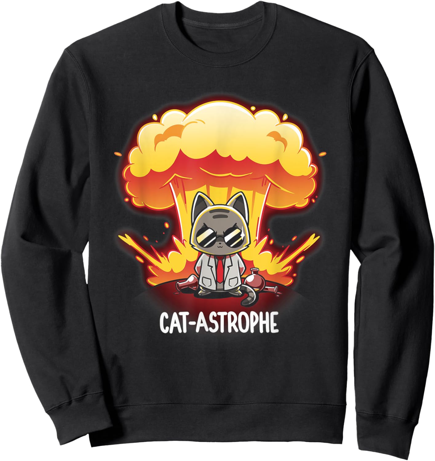 Cat-astrophe Sweatshirt - Sweatshirt | Black