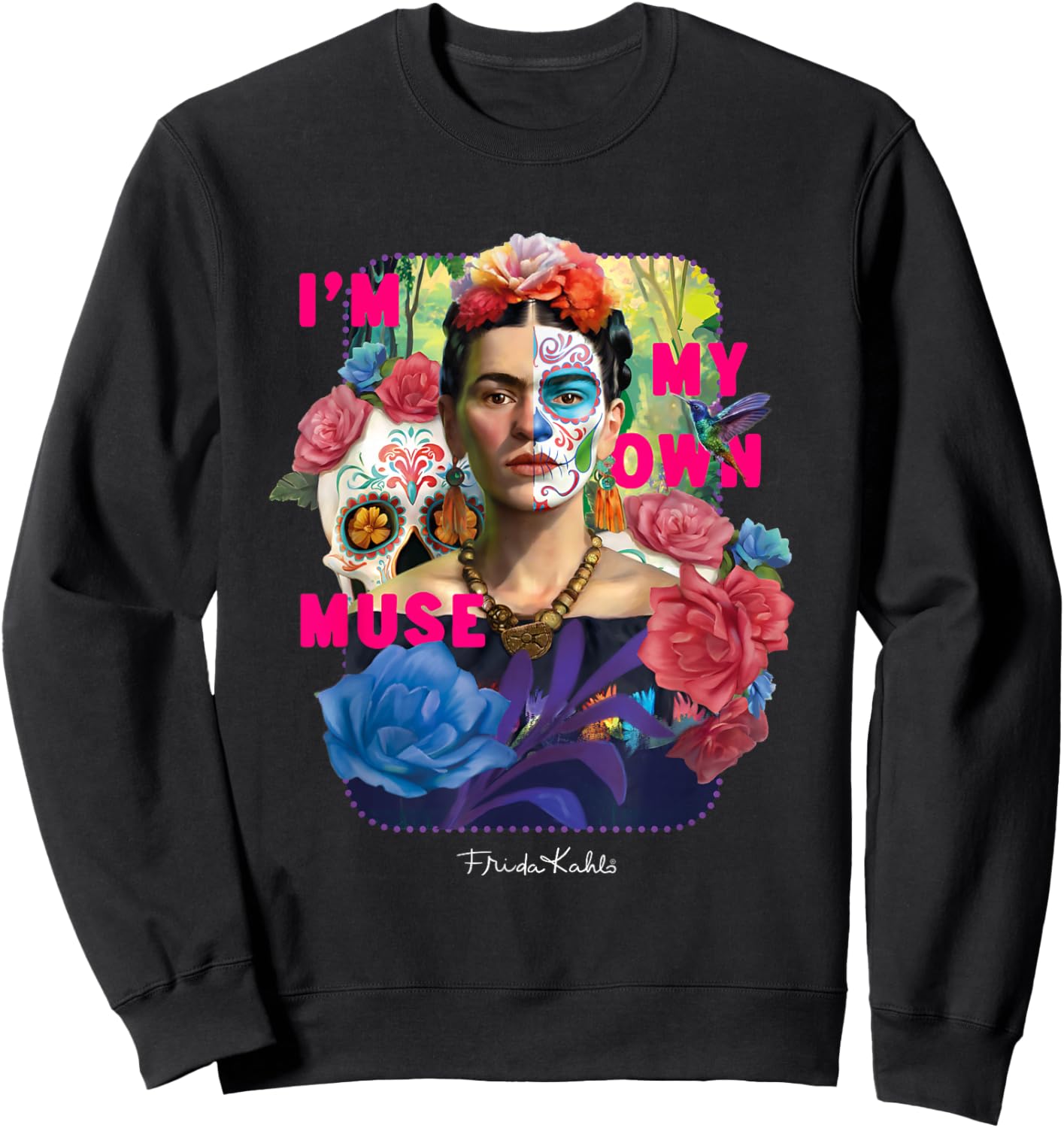 Frida Kahlo - I'm My Own Muse , Black, S Sweatshirt - Sweatshirt | Black
