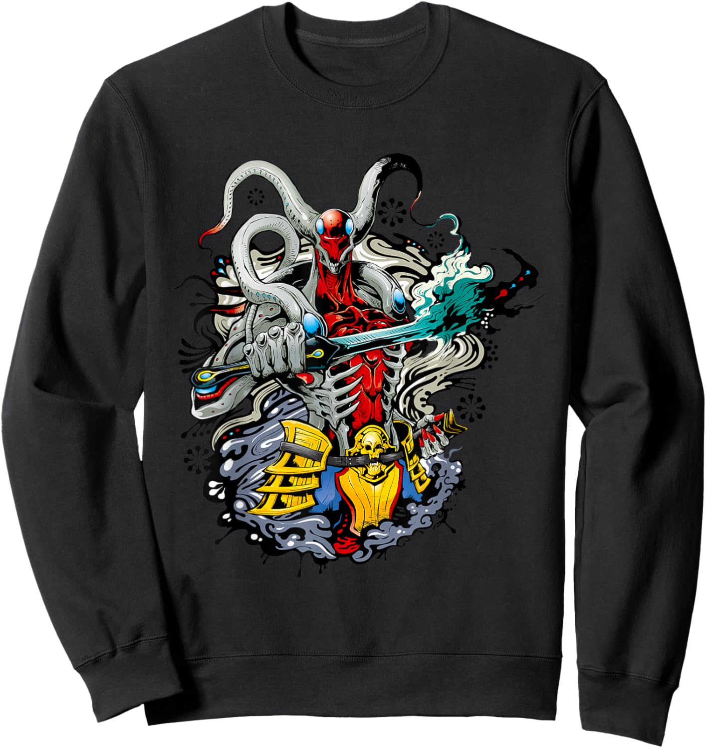 Bandai Namco Entertainment Inc. TEKKEN7 YOSHIMITSU 002 , Small, Black Sweatshirt - Sweatshirt | Black