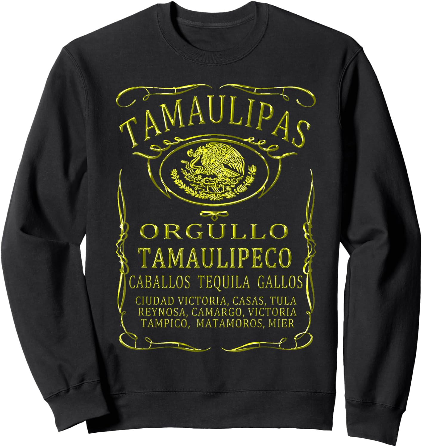 Cool Tamaulipas Shirt Sweatshirt - Sweatshirt | Black