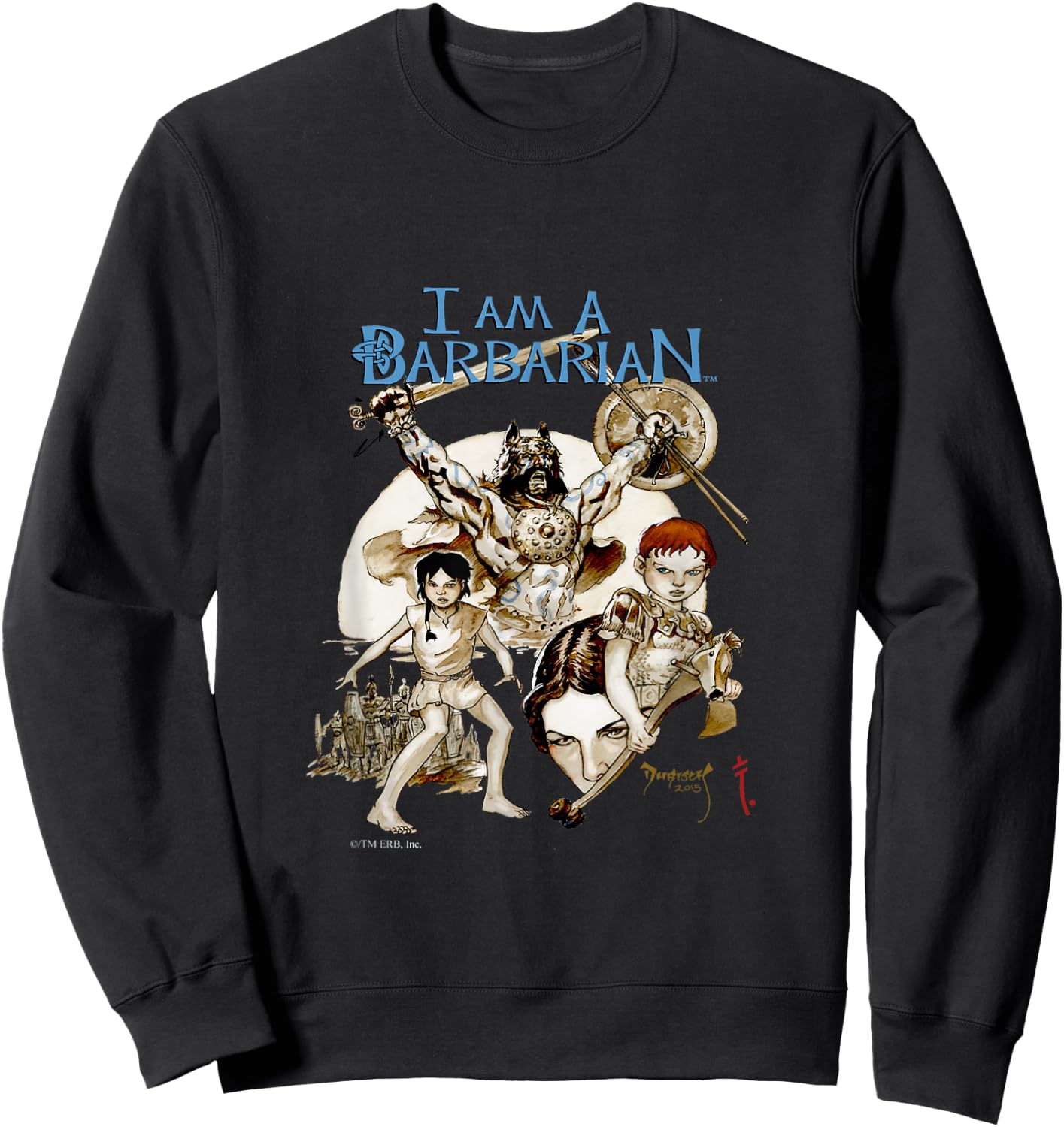 I Am A Barbarian Sweatshirt - Sweatshirt | Black